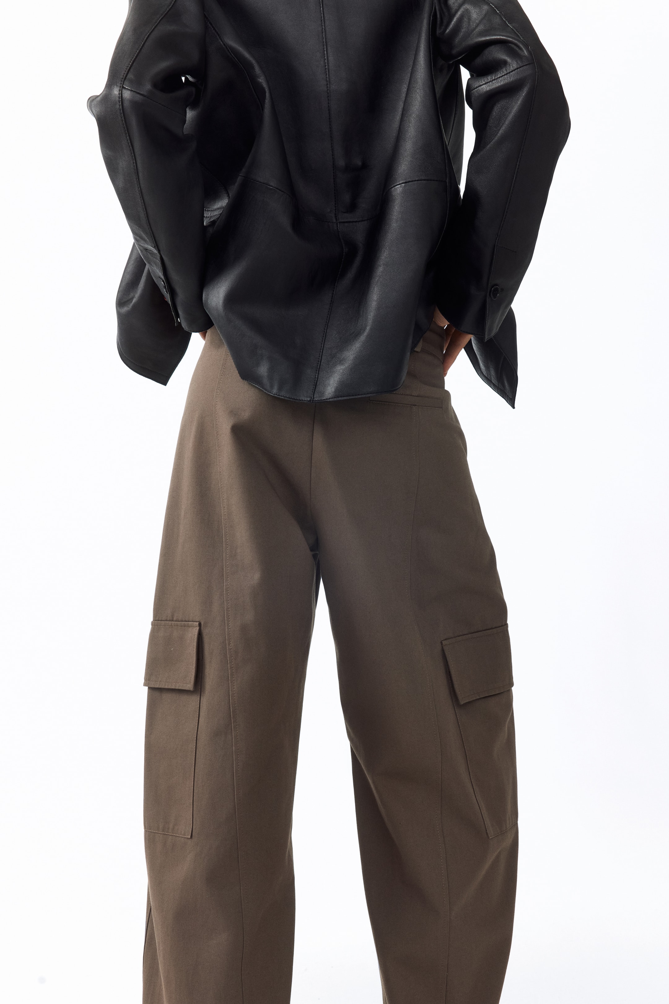 Pantalon tonneau en coton