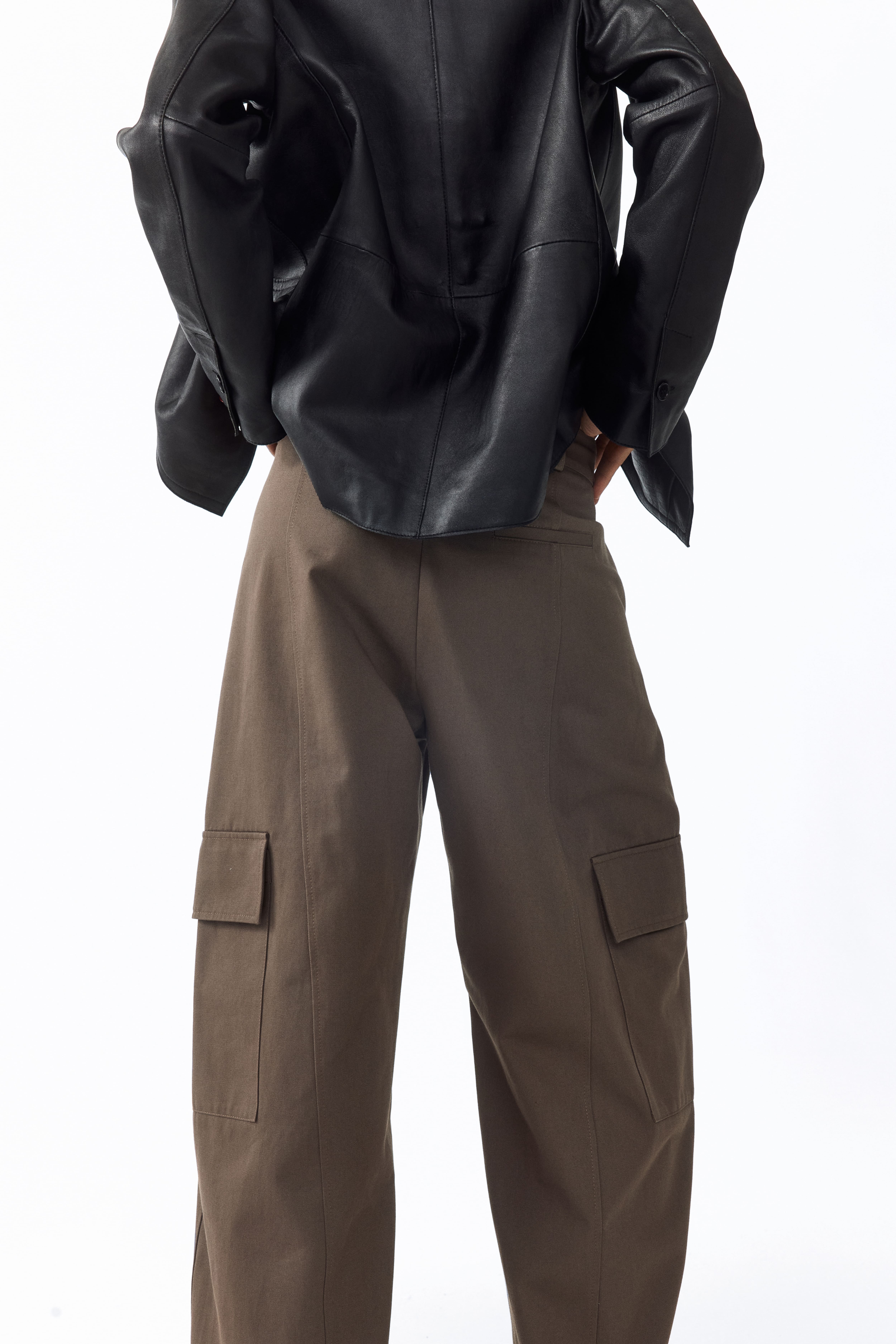 Pantalon tonneau en coton