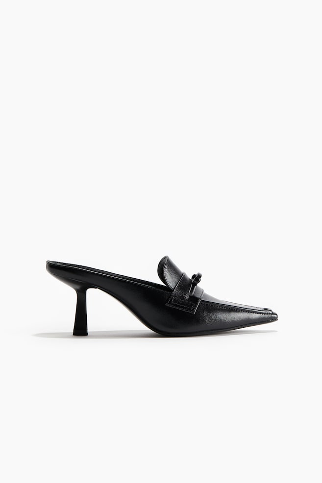 Mules à talon - Noir - 1