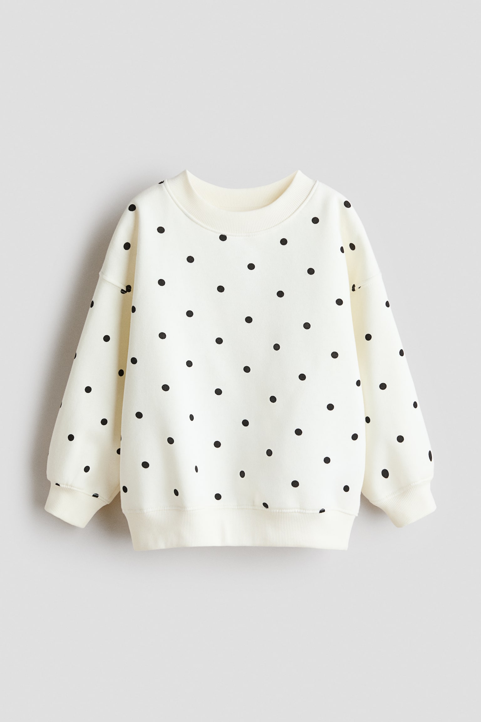 Felpa oversize con interno spazzolato - Crema/pois/Rosa chiaro/cuori/Viola polvere/leopardato/Rosa/cuori/Bianco/cuori/Blu/cuori/Grigio scuro/cuori/Crema/Viola chiaro/Rosa scuro/Viola/cuori/Bianco/cuori