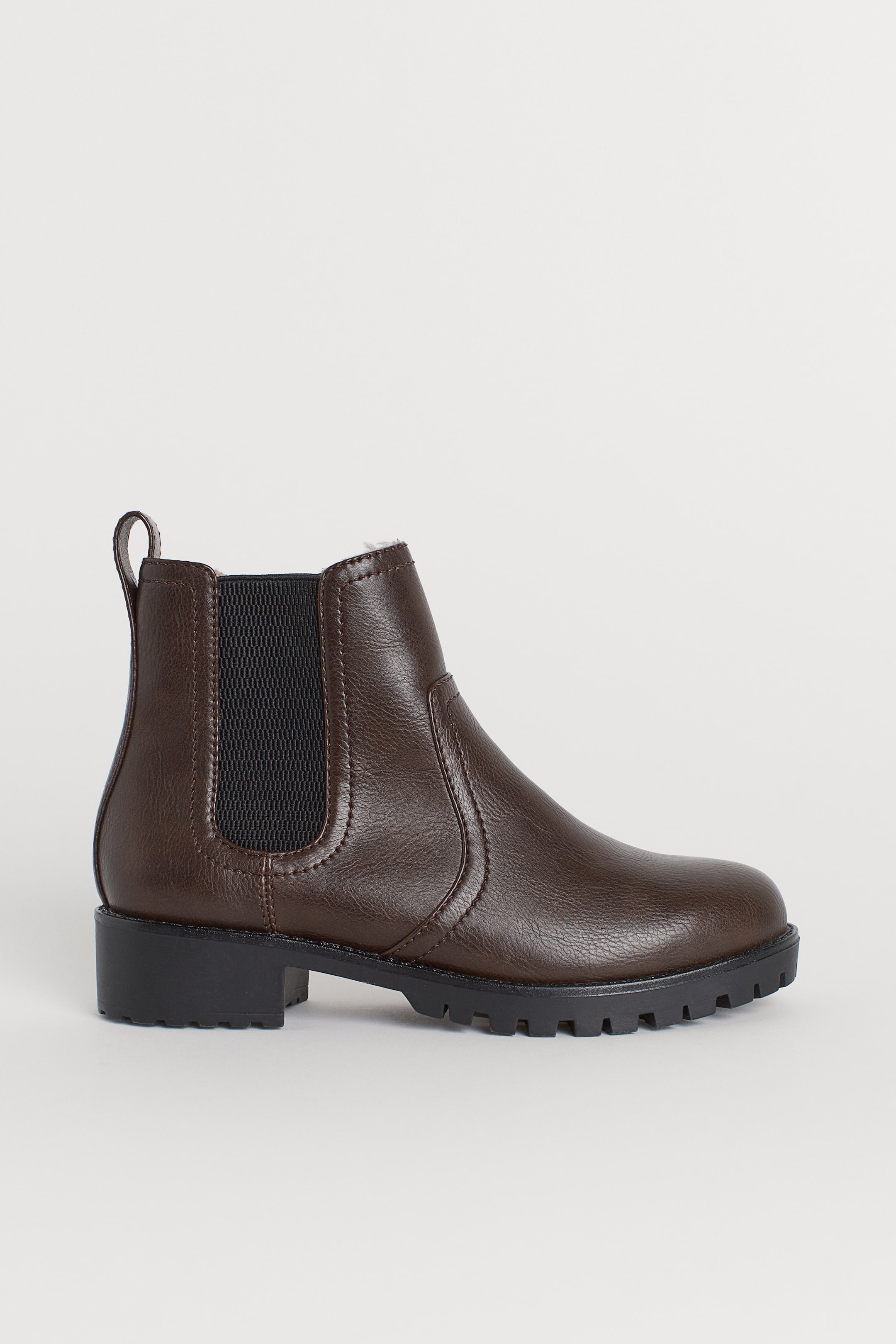 Agrandir l'image: Bottines Chelsea doublées - Marron foncé - FEMME | H&M FR 1