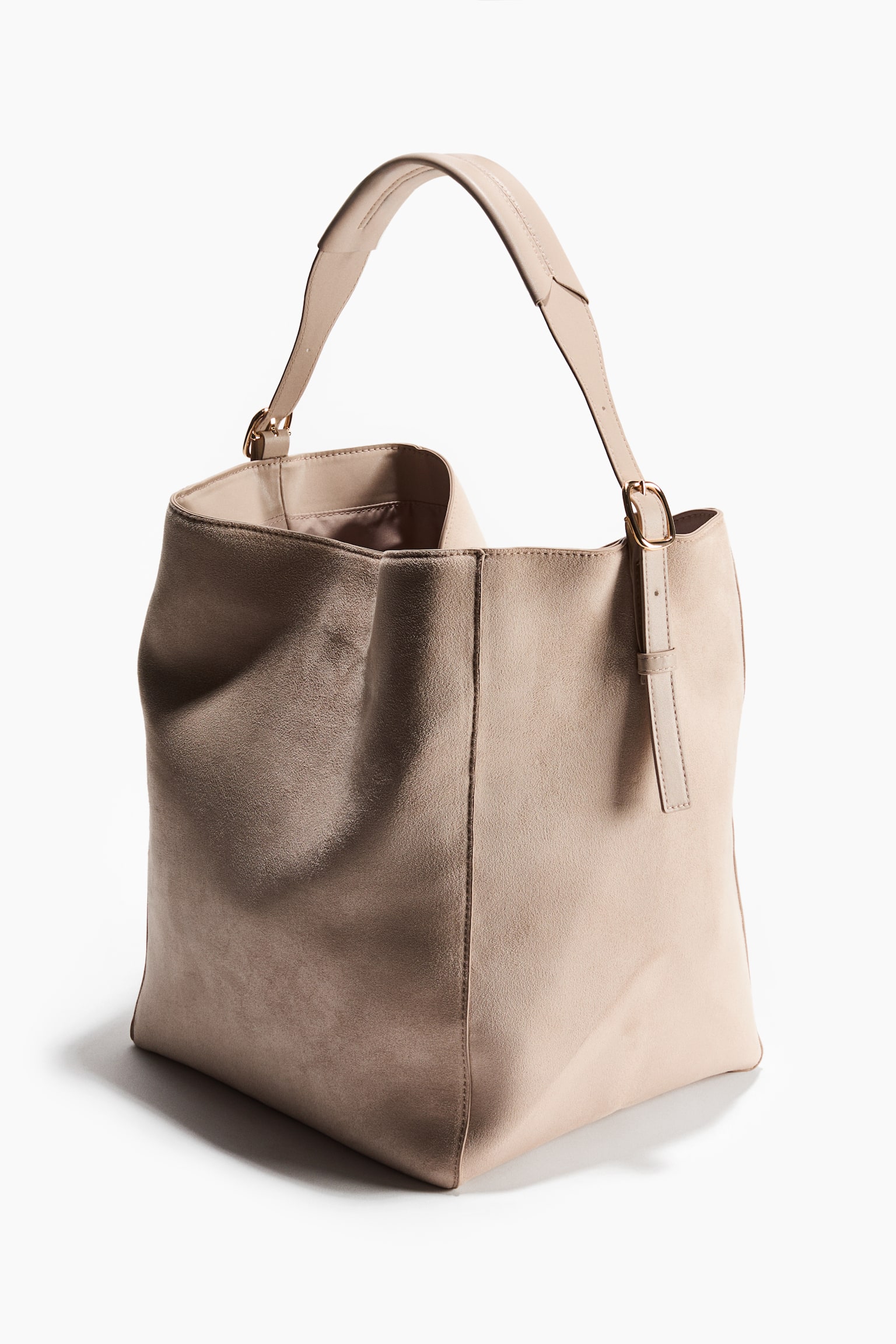 Sac shopping - Grège/Marron foncé - 2