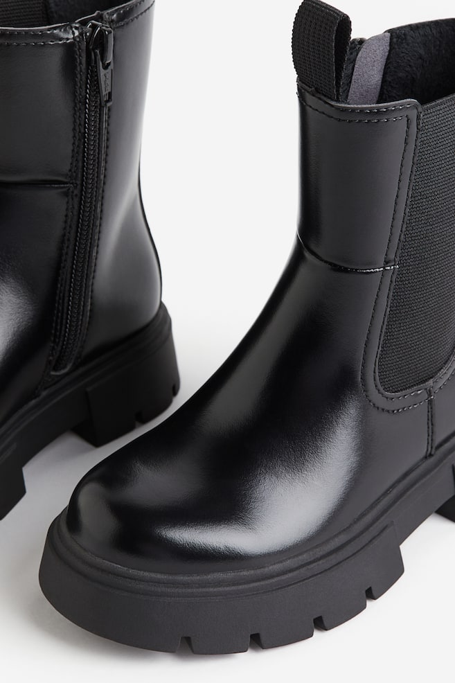 Chunky Chelsea boots - Black/Light pink - 2