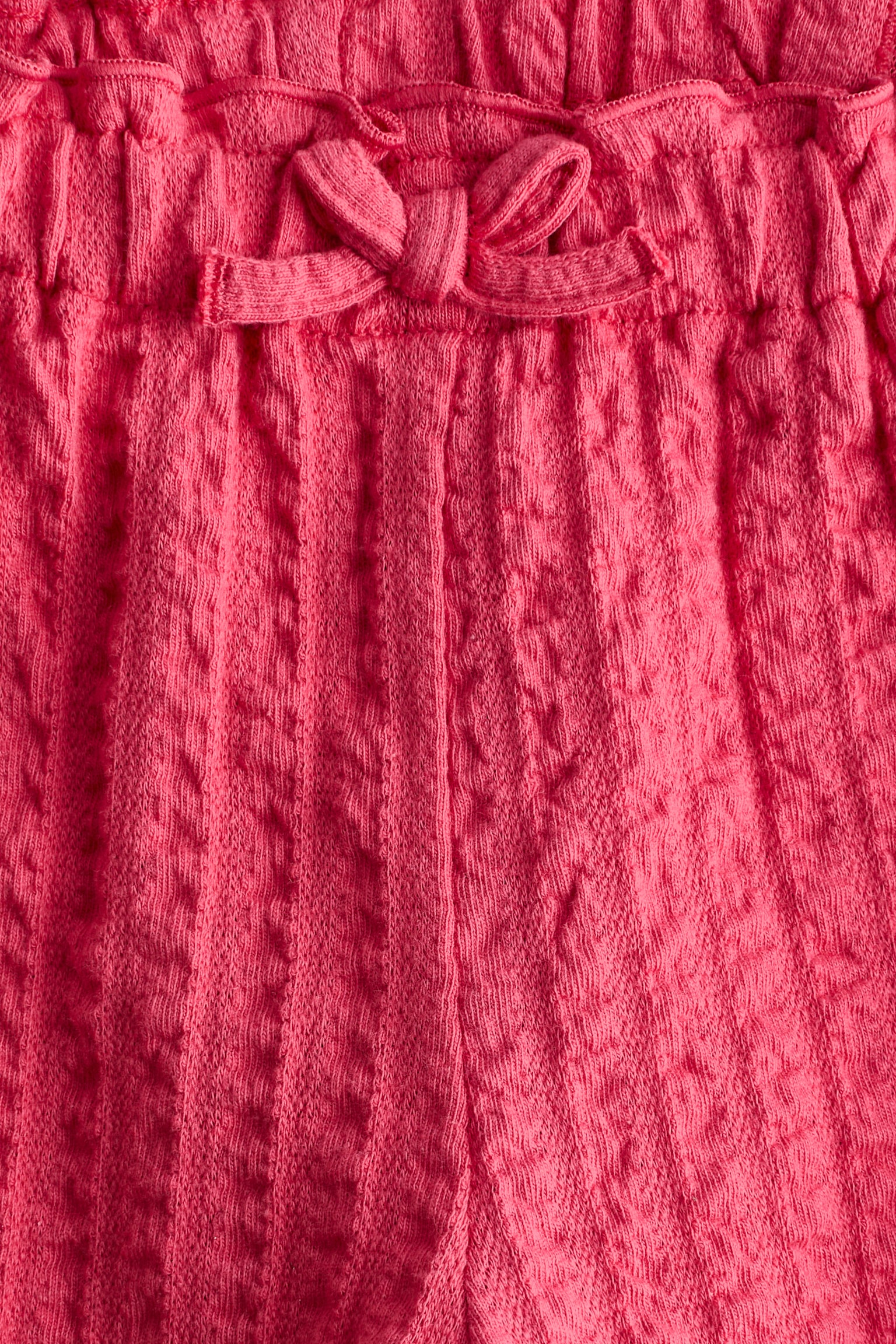 Pantalón en punto texturizado - Rosa frambuesa/Rosa/Fresas/Blanco/Floreado - 2