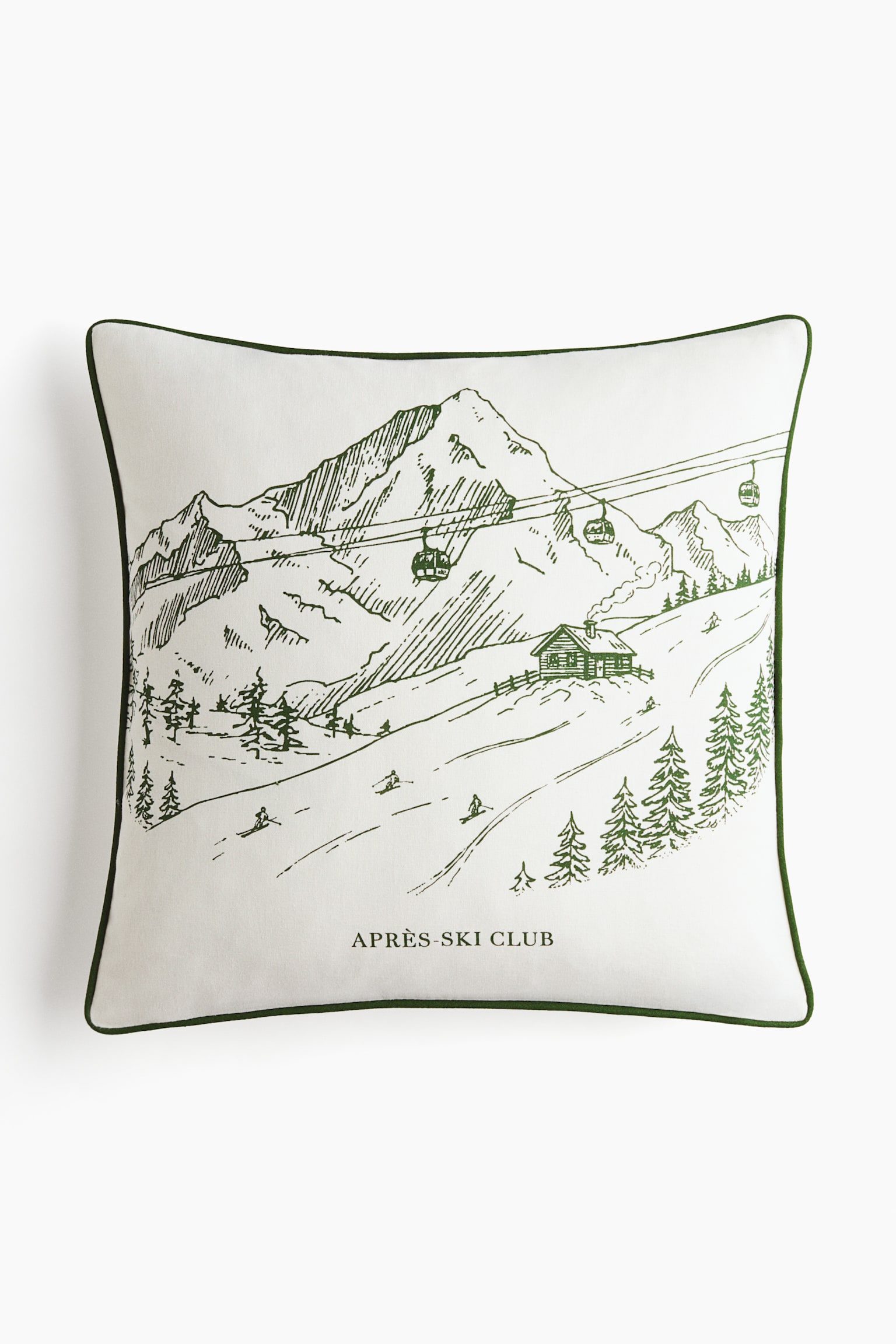 Kissenhülle mit Motivprint - Cremefarben/Après-Ski Club/Cremefarben/Après-Ski