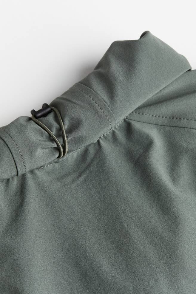 DryMove™ Running jacket - Dark khaki green/Black - 5