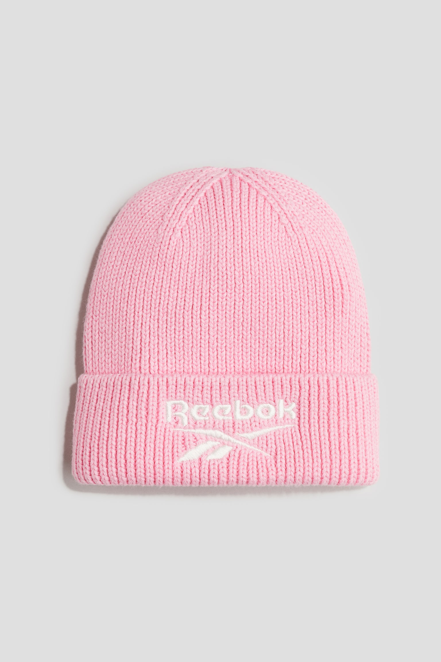 Embroidered-detail beanie - Light pink/Black - 1