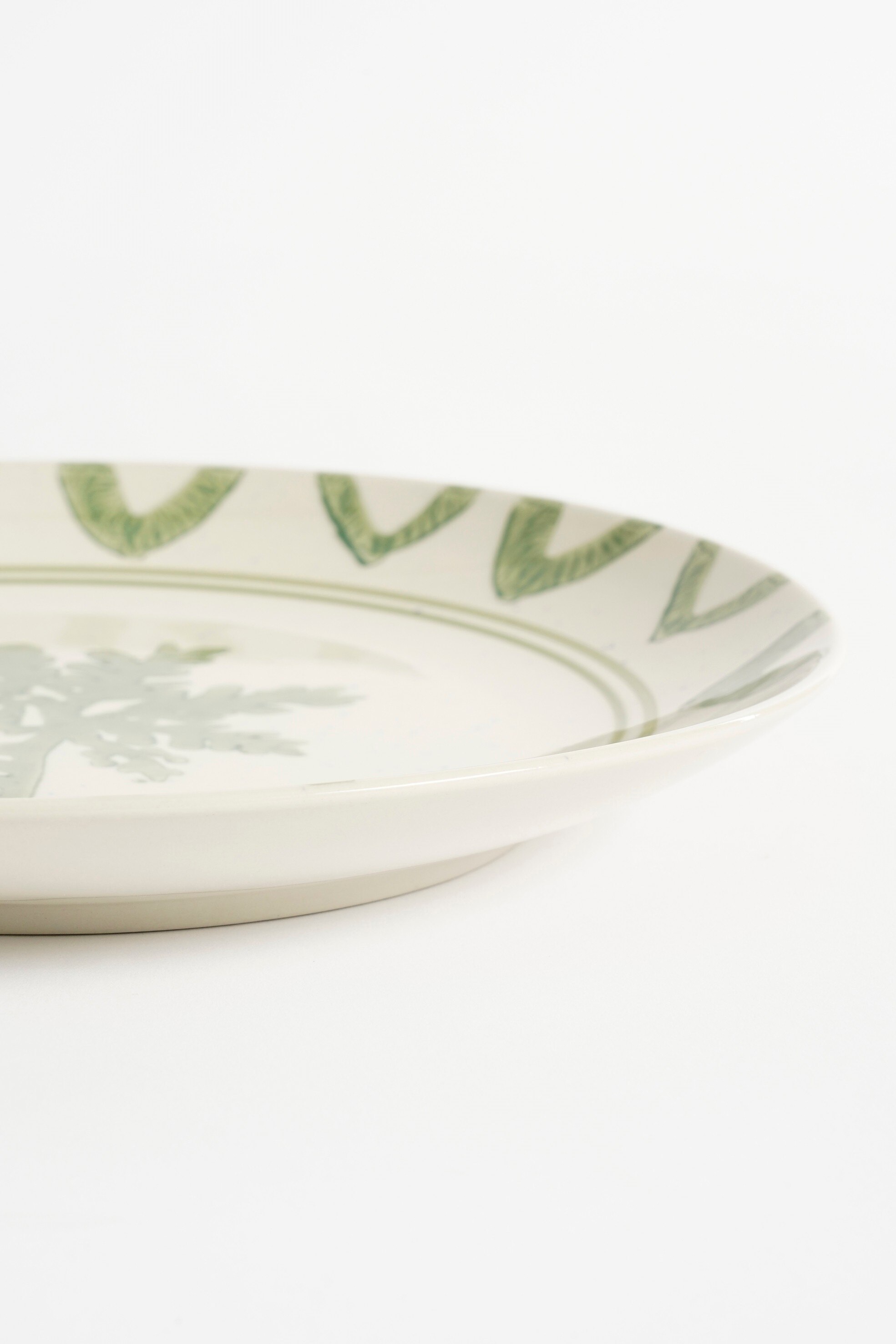 4er Set Japanische Keramikteller – Blaues Wellenmuster, 17,8 Cm, Mikrowellengeeignet
