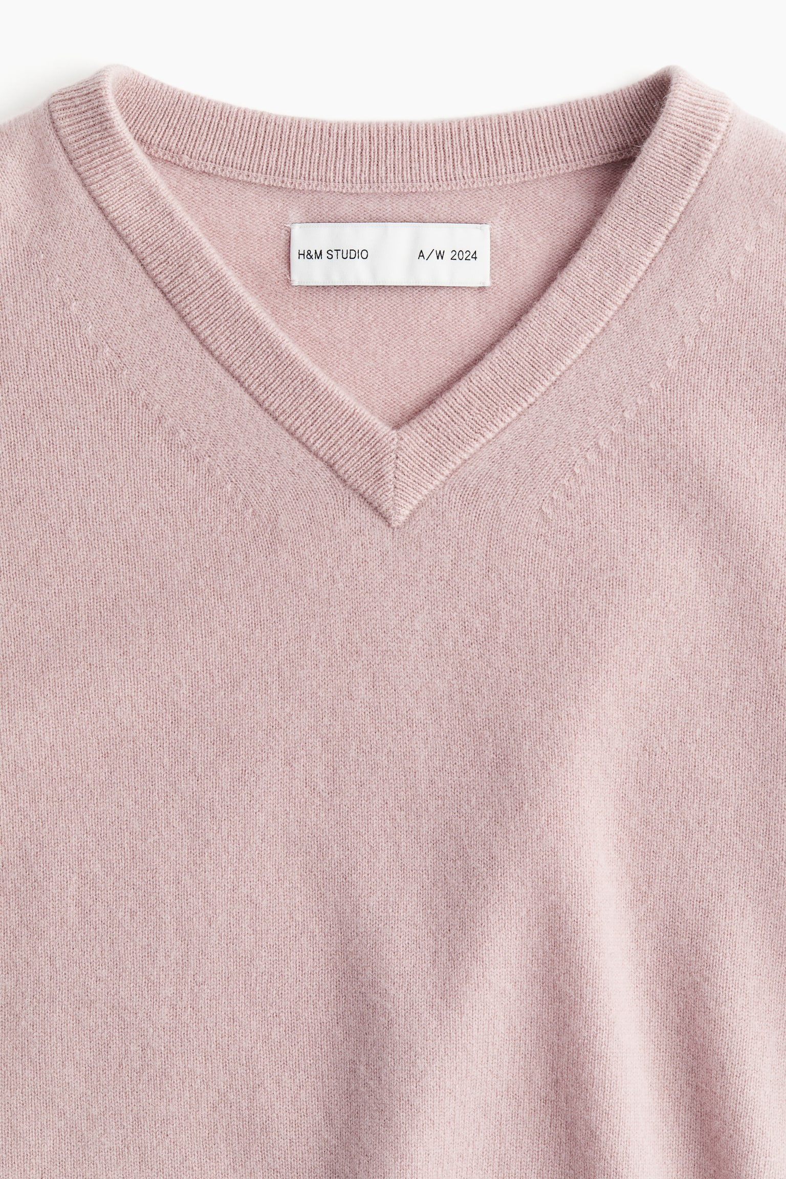 V-neck cashmere jumper - Light dusty pink - 5