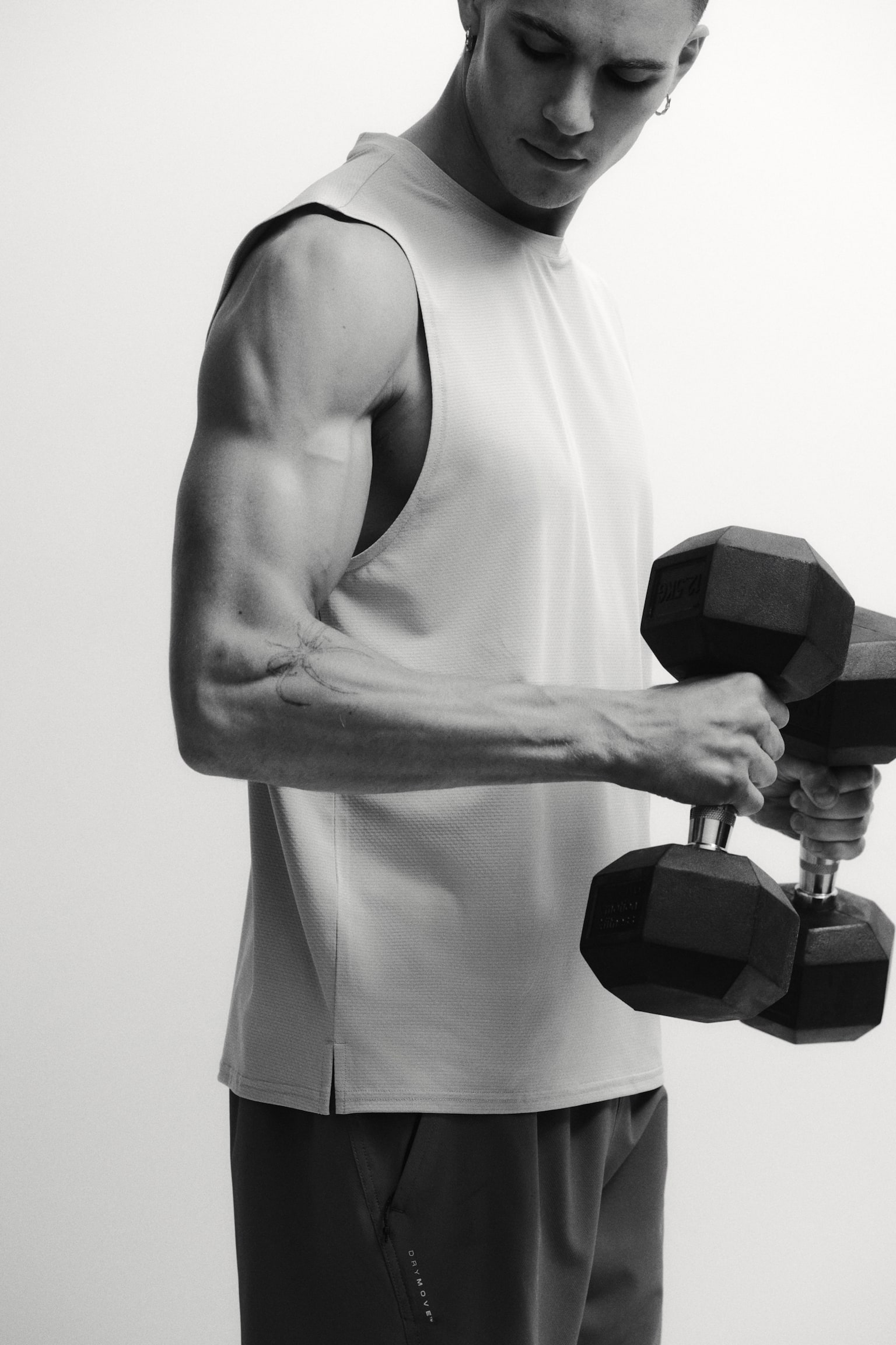Regular Fit Sports vest top with DryMove™ - Light dusty green/Light grey/White/Dusty green/Black/Beige - 9