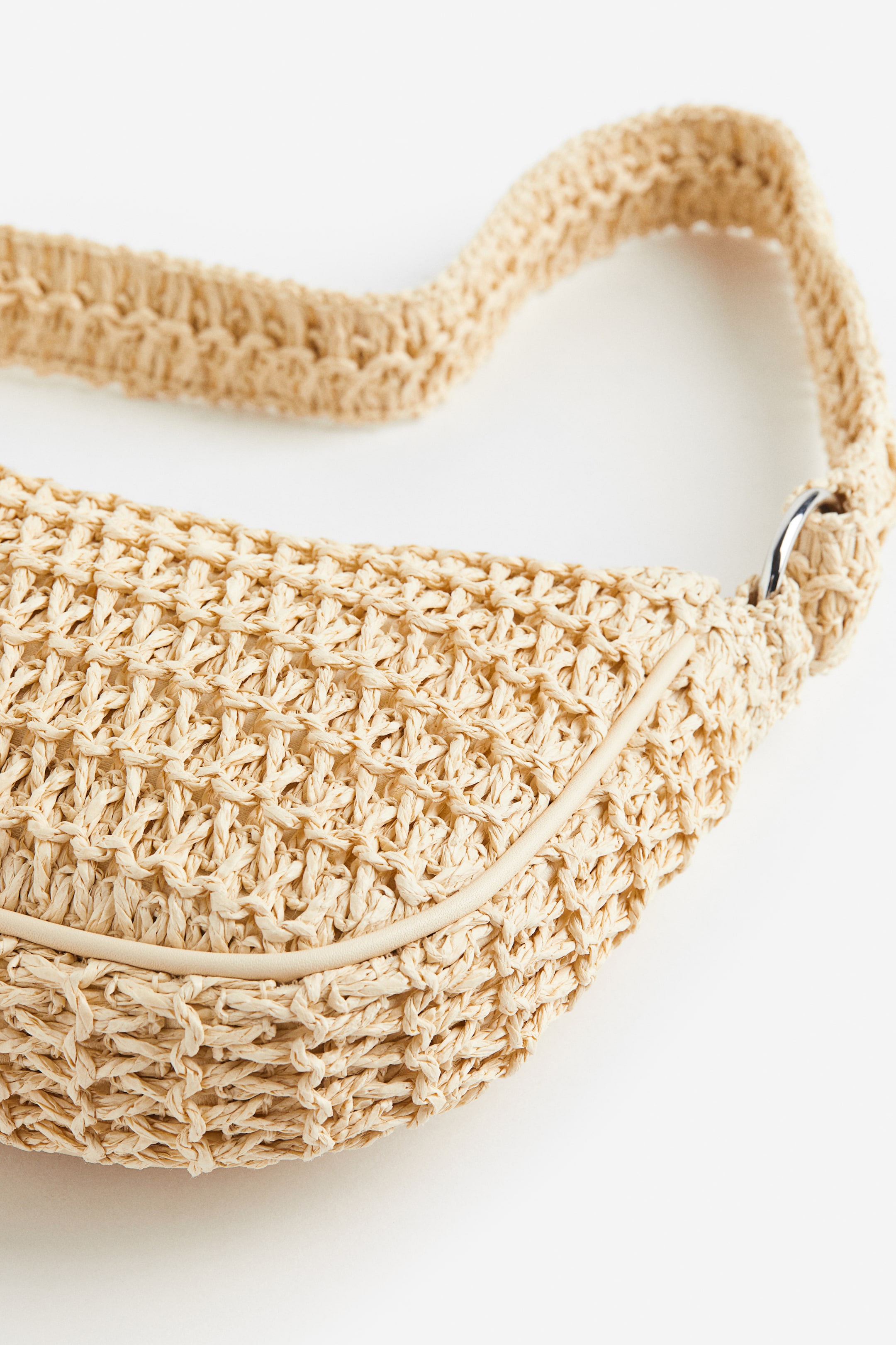 Straw shoulder bag Beige Ladies H&M US