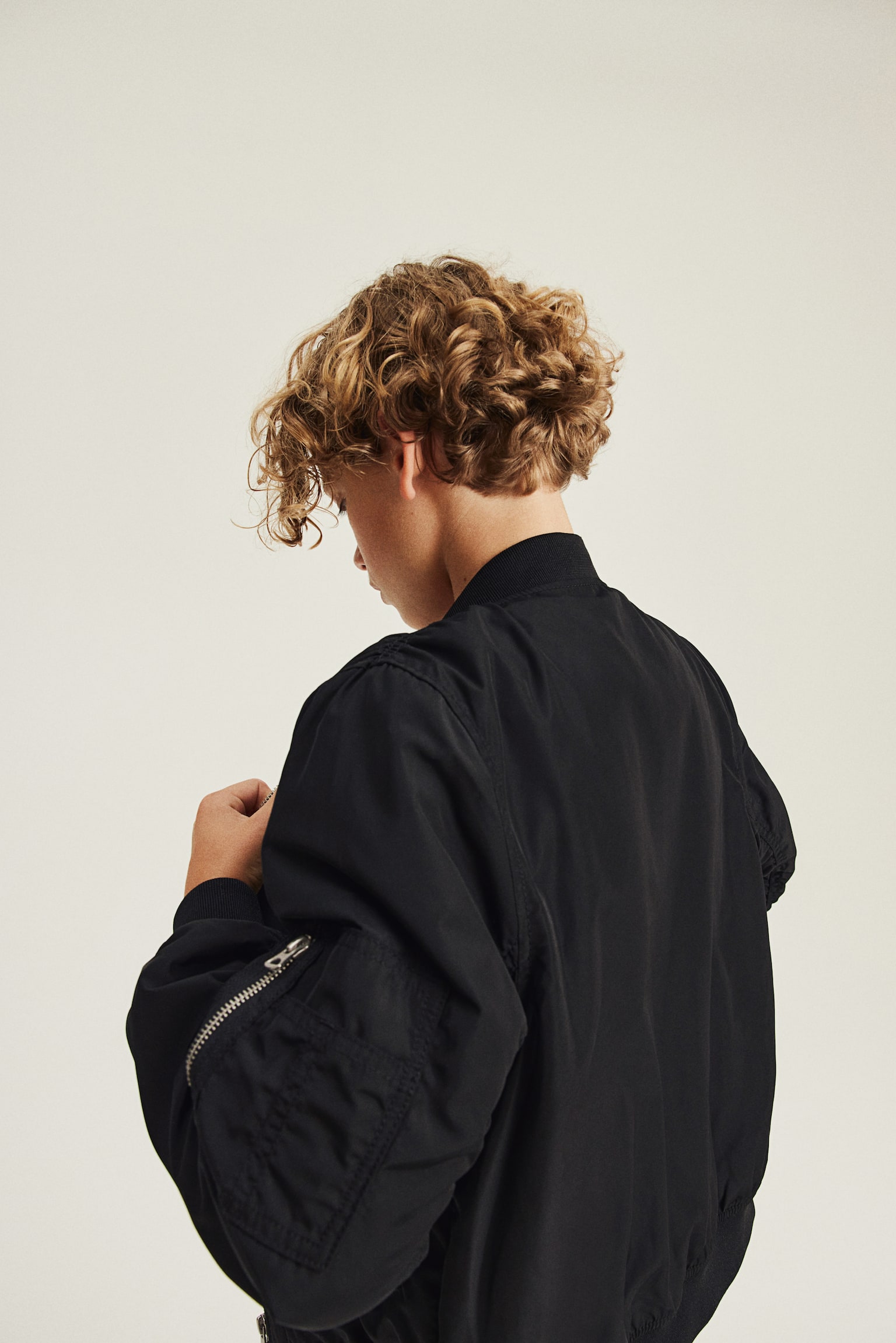 Bomber Jacket - Black - 3