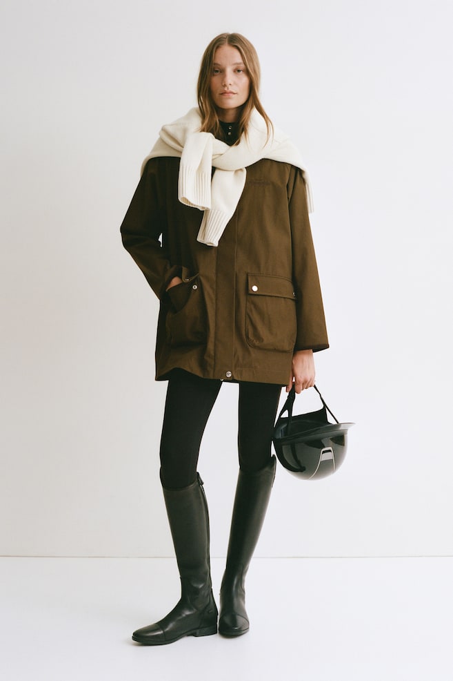 Stable jacket - Dark khaki green/Brown/Chocolate plum/Dark purple - 1