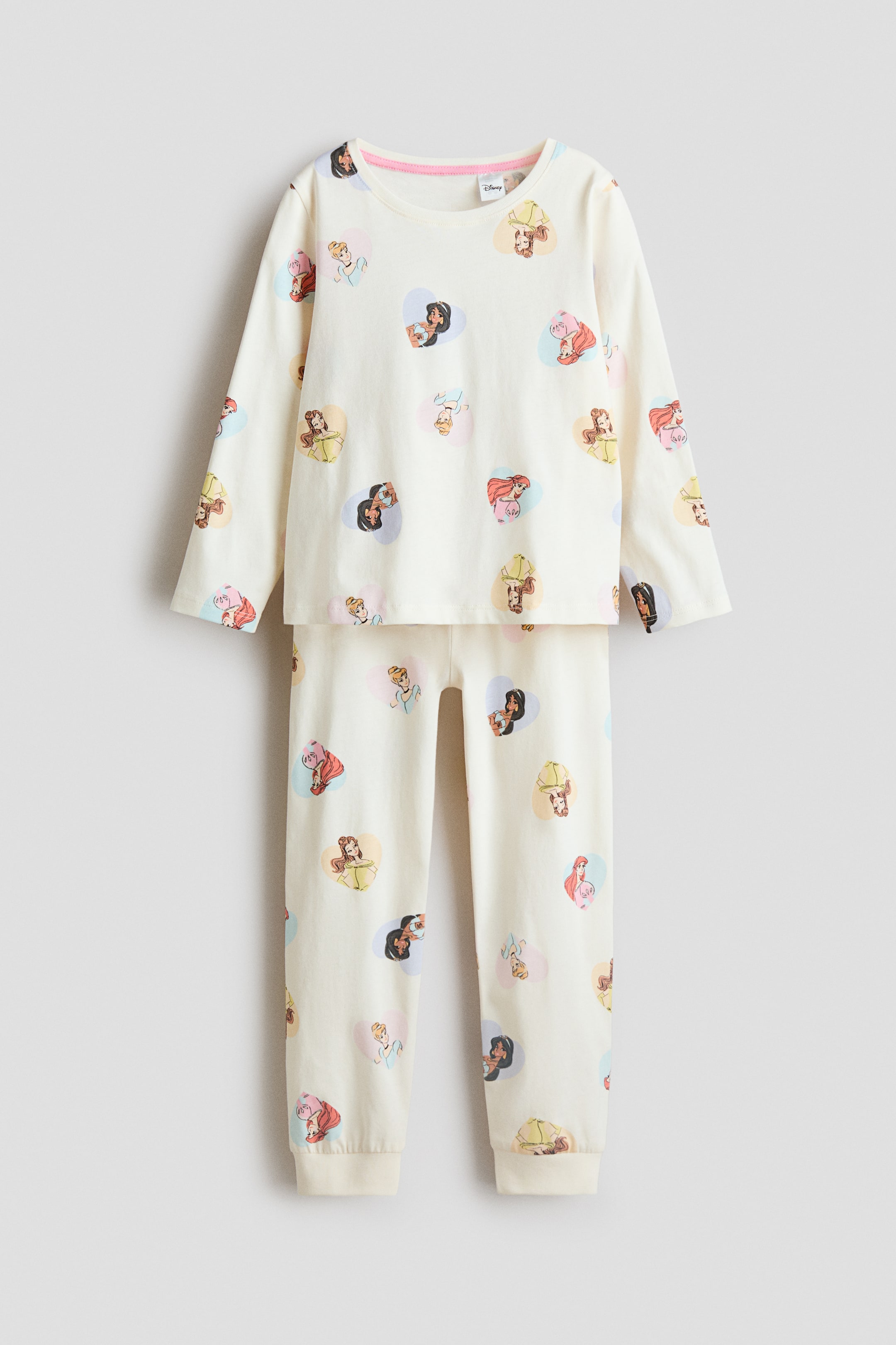 Vis større bilde: Pyjamas i trikot - Cream/Disney-prinsesser - BARN | H&M NO 1