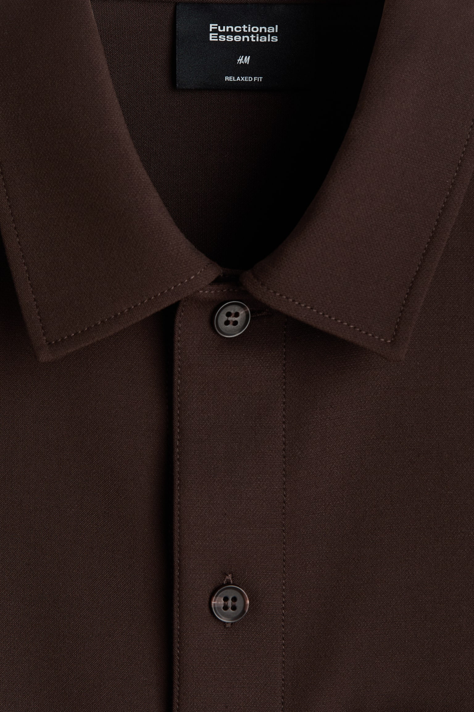 Four-way Stretch Overshirt - Dark brown/Black/Navy blue/Dark brown - 6