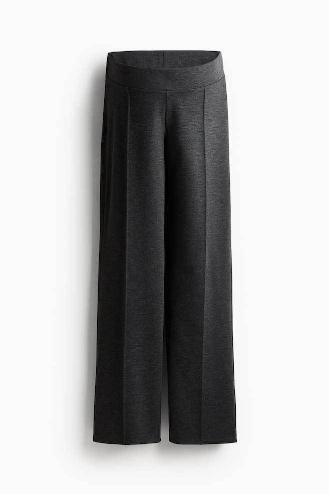 MAMA Elegante Jerseyhose - Dunkelgraumeliert - 1