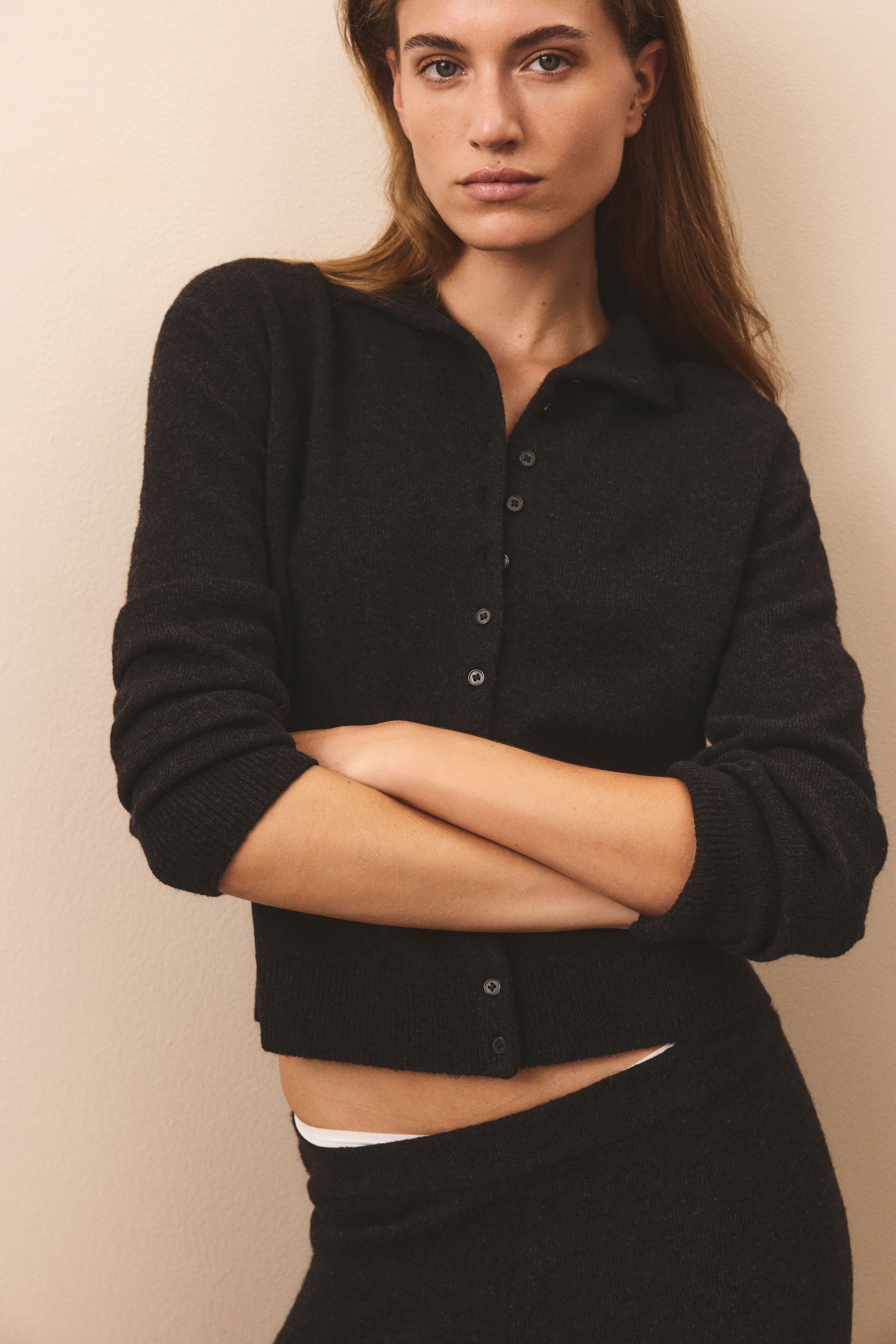 Gilet en maille fine - Noir