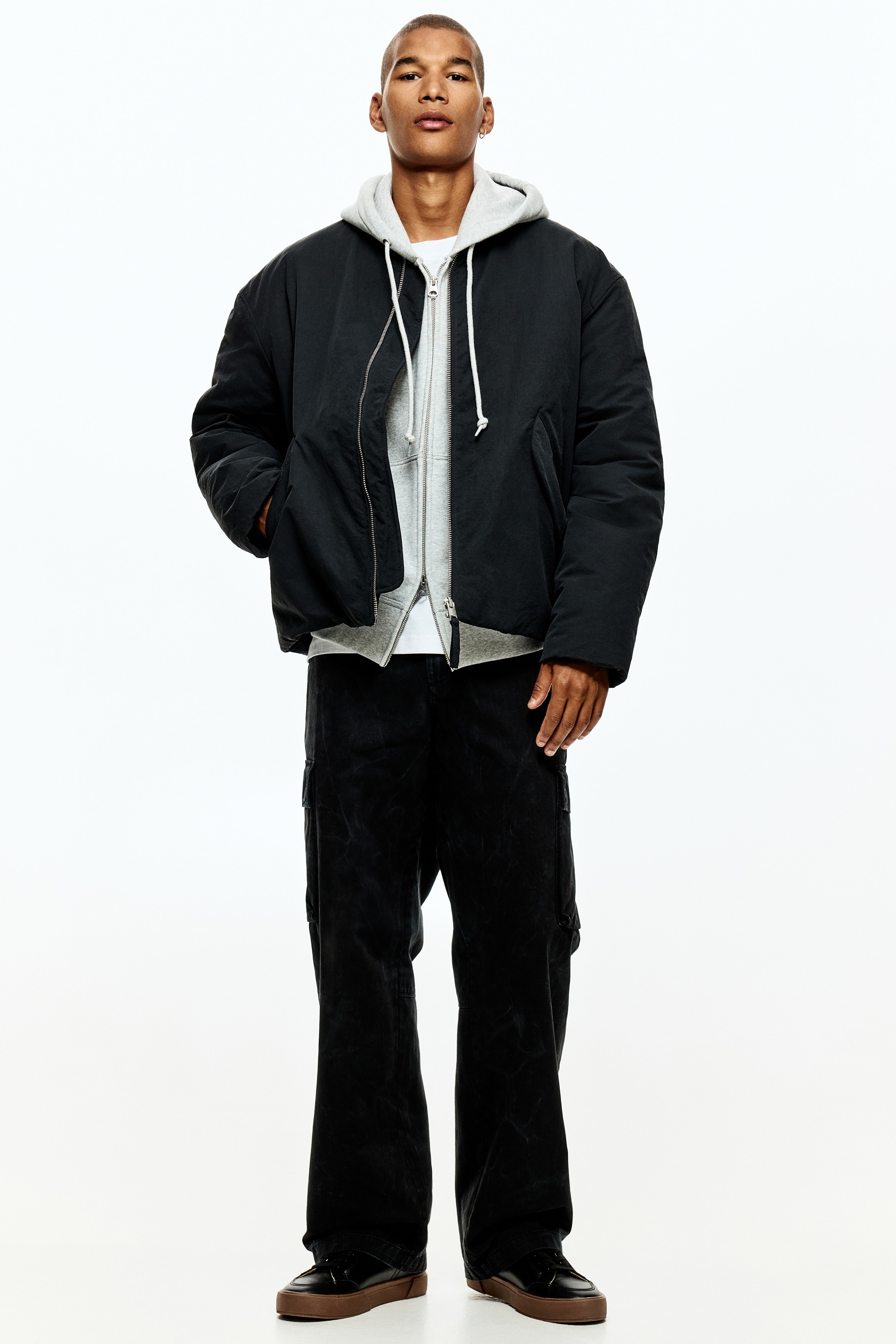 Oversized Fit Zip-through hoodie