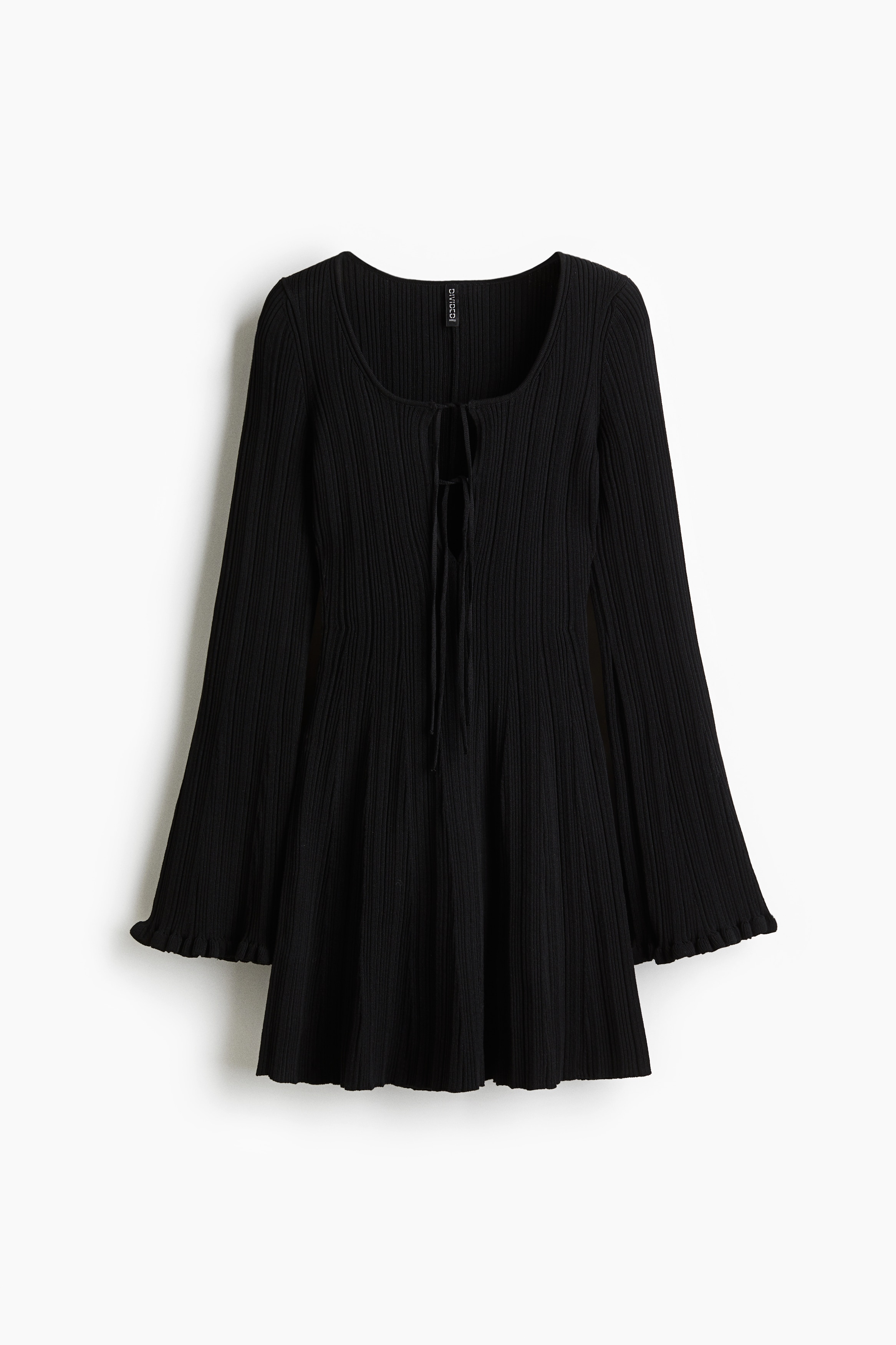 Εβαζέ φόρεμα - Μαύρο/Λαδί