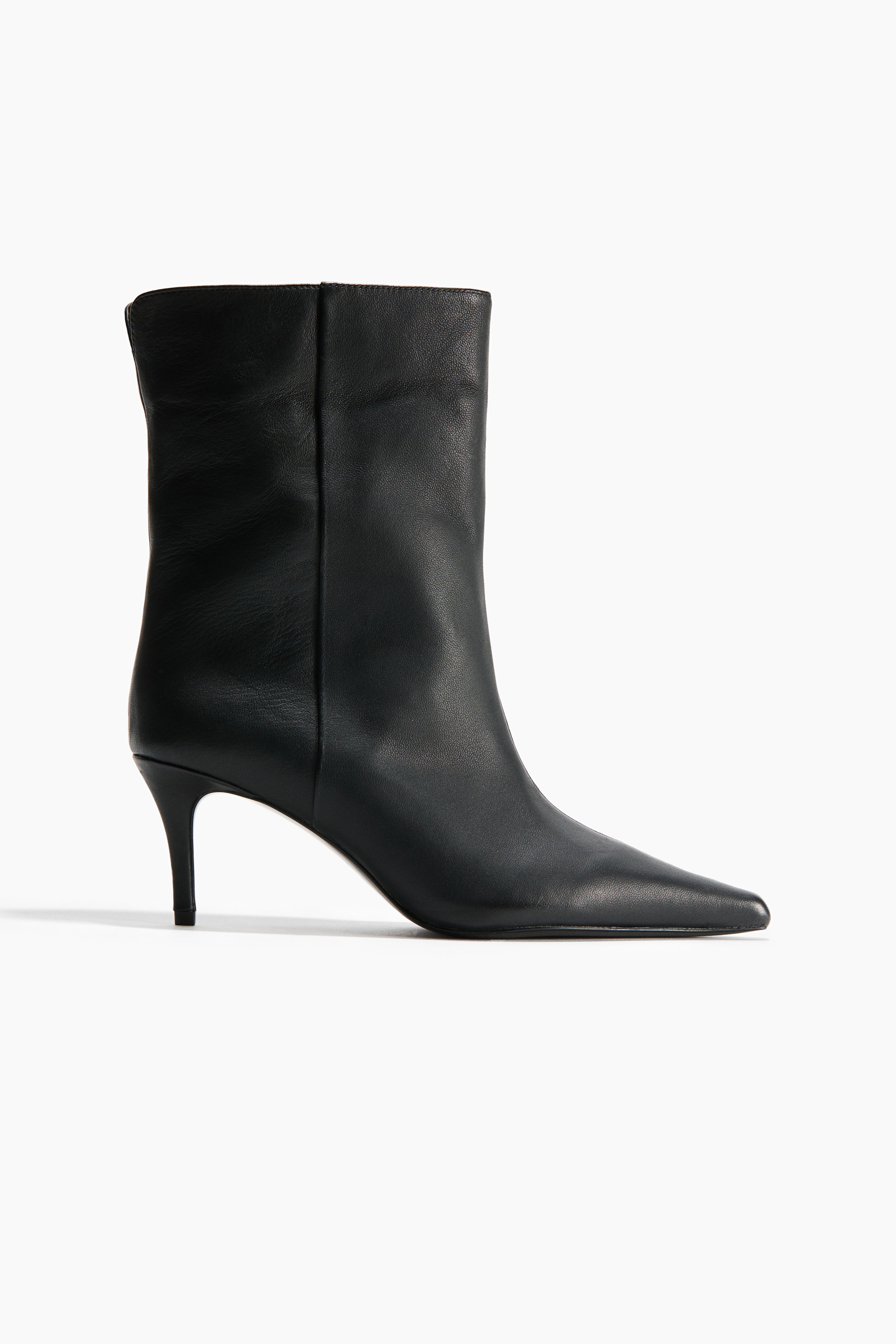 Heeled Leather Boots