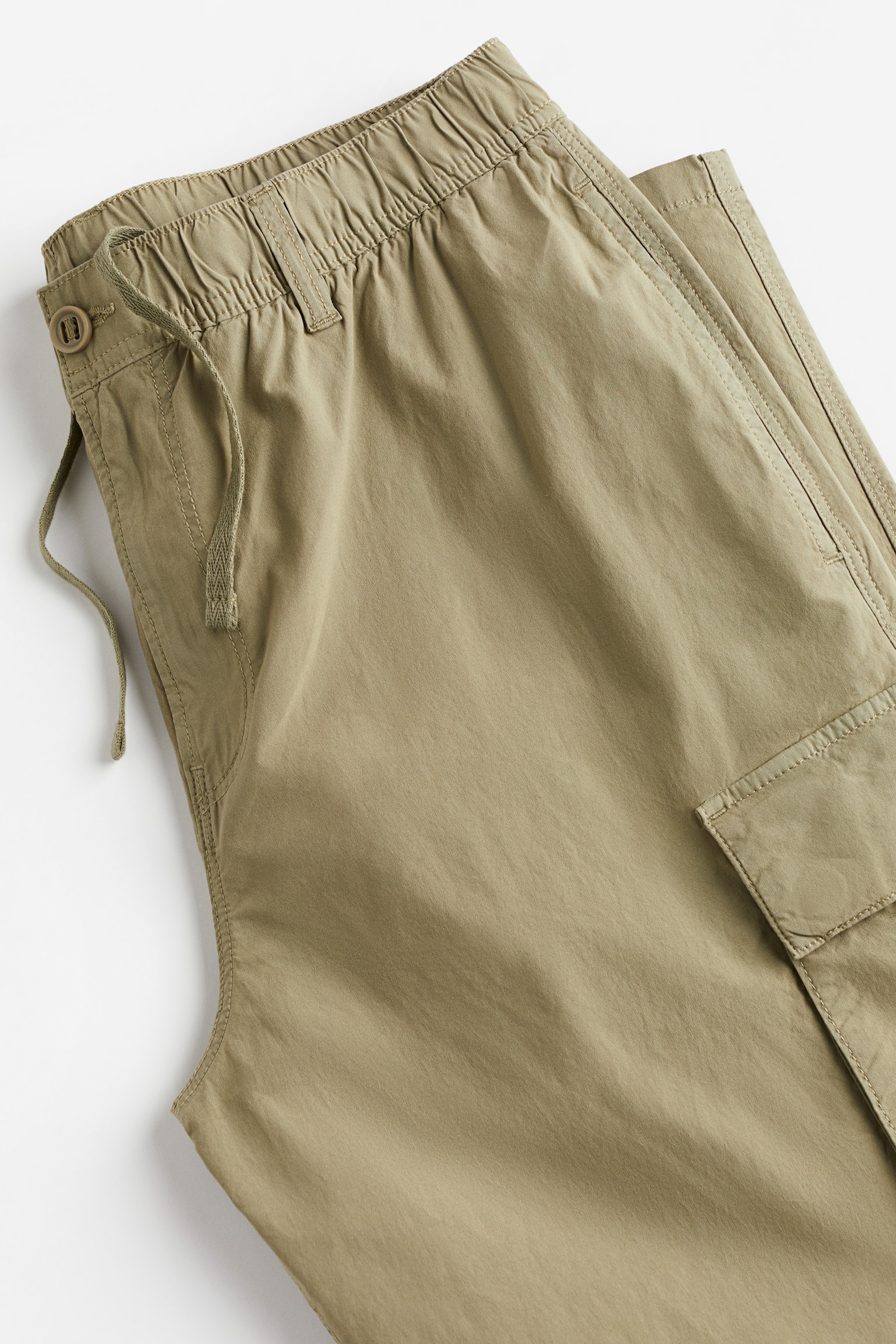 Reglar Fit Cargo Pants - Khaki green/Black/Cream - 4