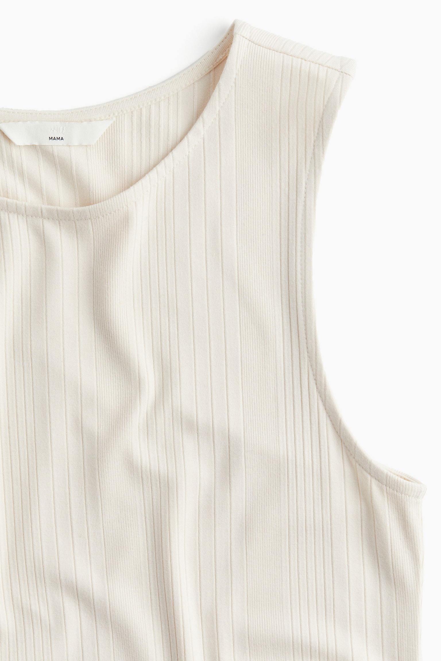 MAMA Ribbed dress - Cream/Light green/Black/Light beige - 7