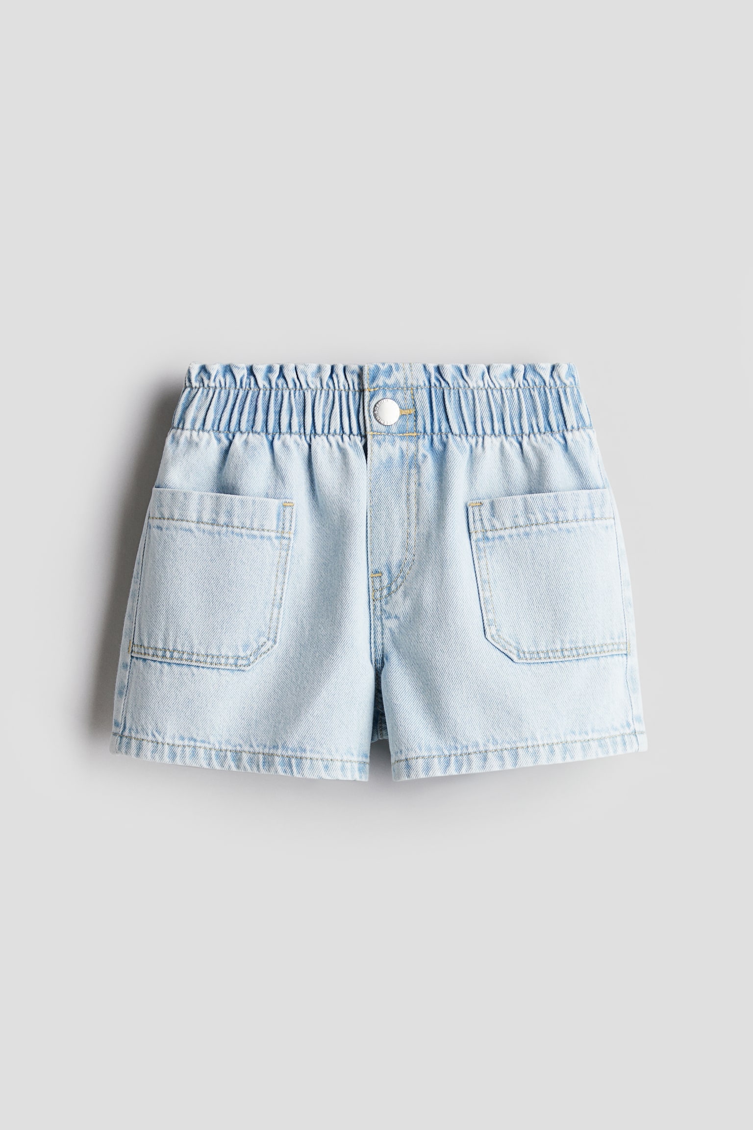 Loose Fit Denim shorts - Light denim blue - 1