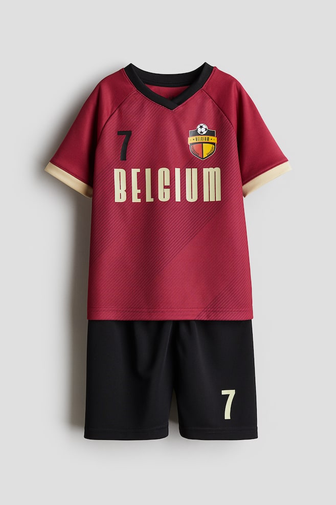 Tenue de football - Rouge foncé/Belgium/Rouge/Portugal/Blanc/Deutschland/Vert vif/Goalie/Bleu/Italia/Blanc/Championship/Bleu/France/Orange/Nederland/Jaune/Brasil/Rouge/Switzerland/Bleu clair/Argentina - 1