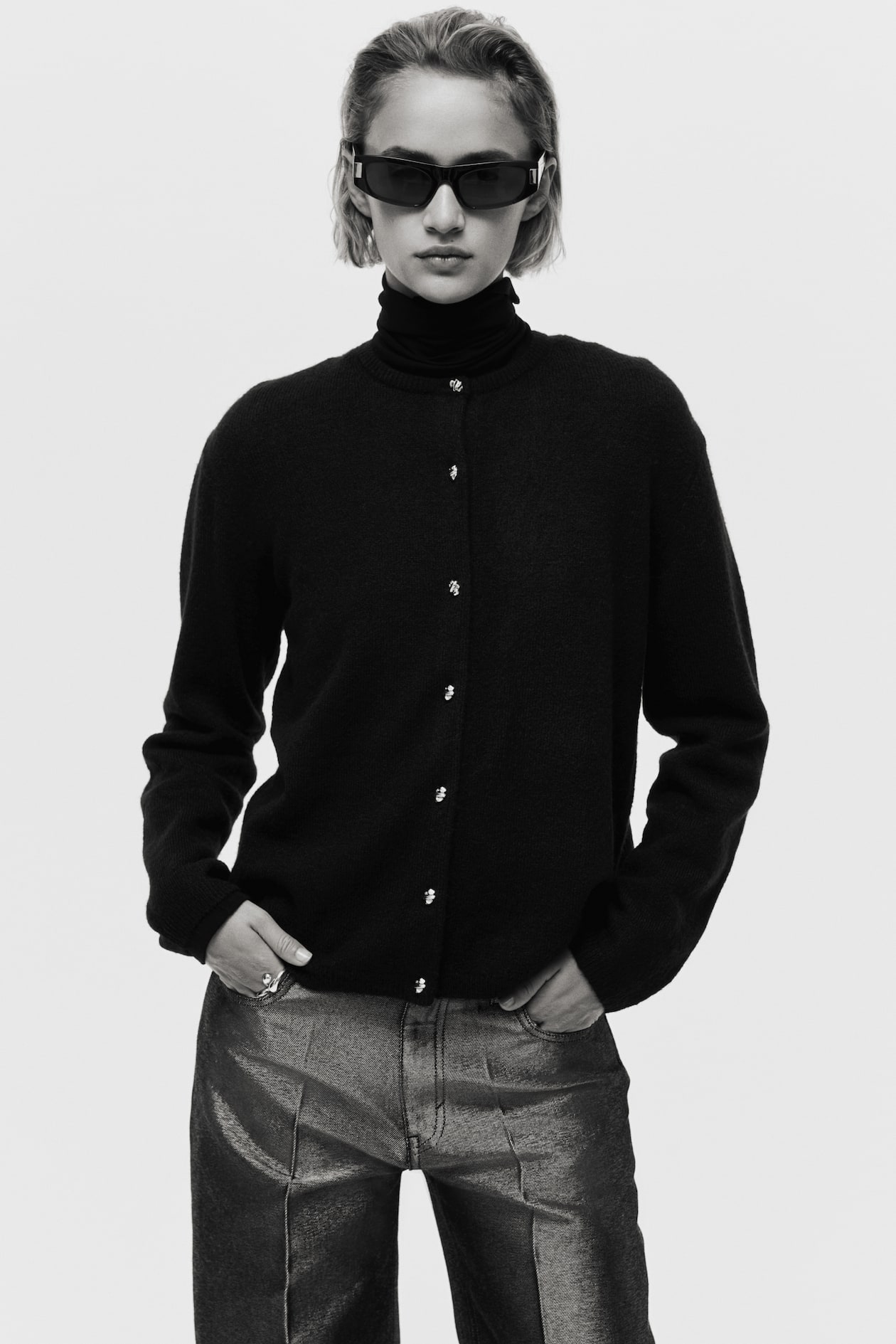 Fine-Knit Cardigan
