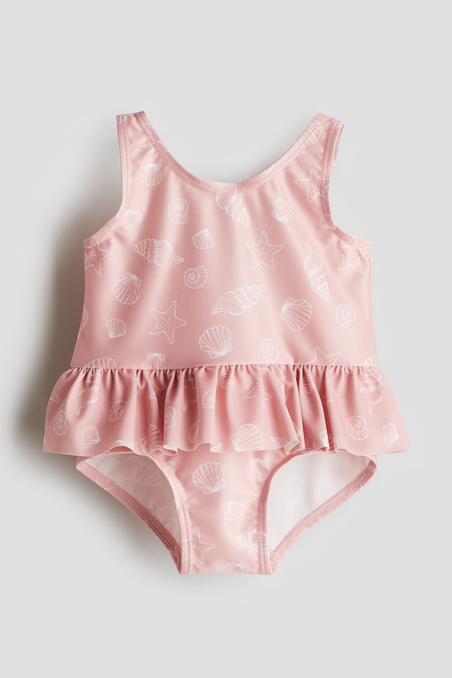 Fato de banho estampado - Rosa/Conchas - 1
