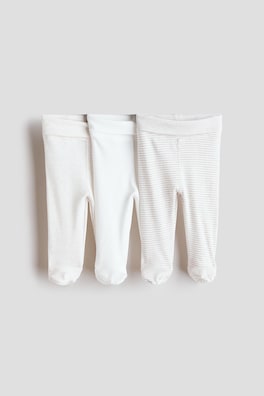 3-pack leggings med vikbar mudd