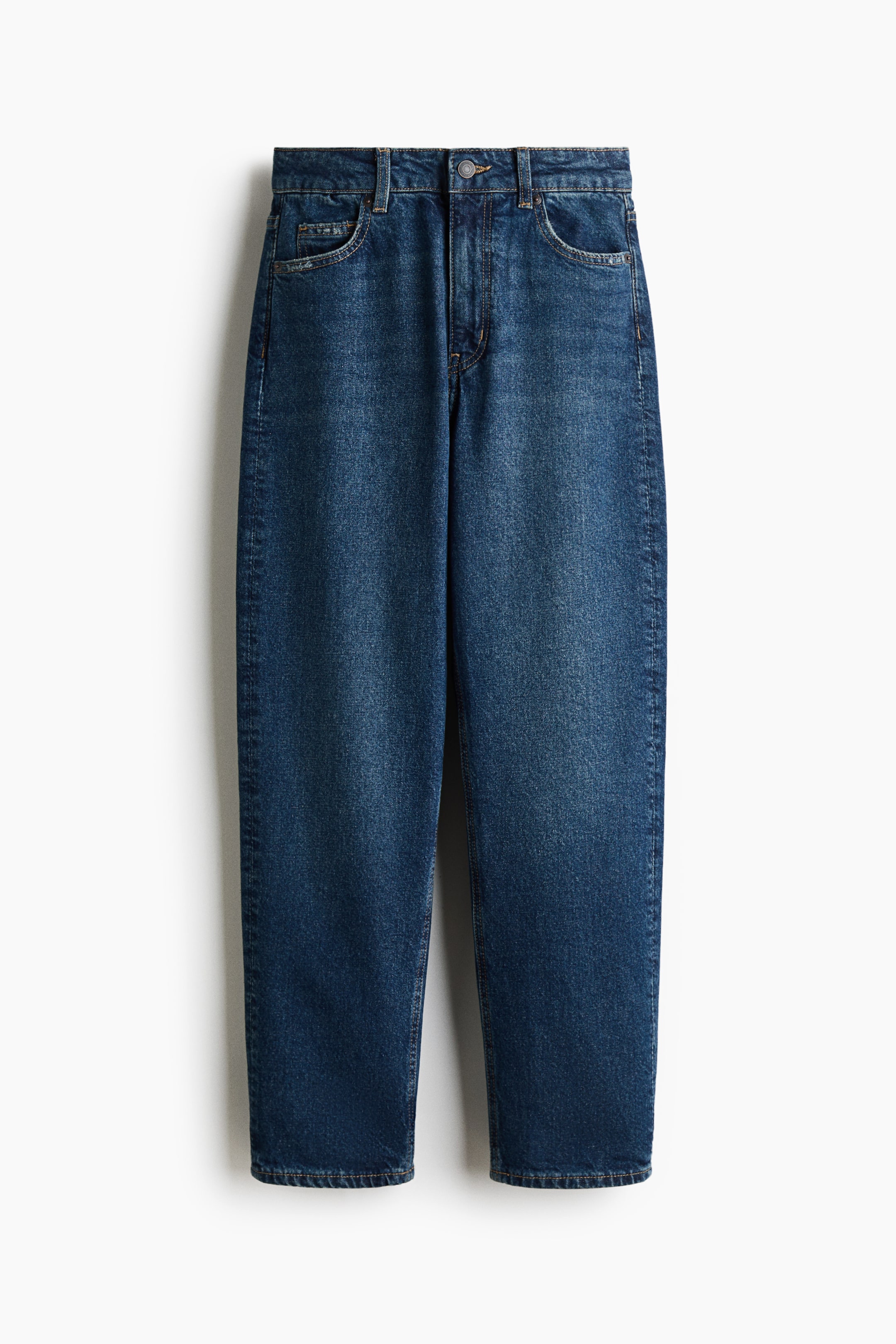 Vezi imaginea mai mare: Mom Slim Fit High Waist Ankle Jeans - Albastru-denim - FEMEI | H&M RO 5