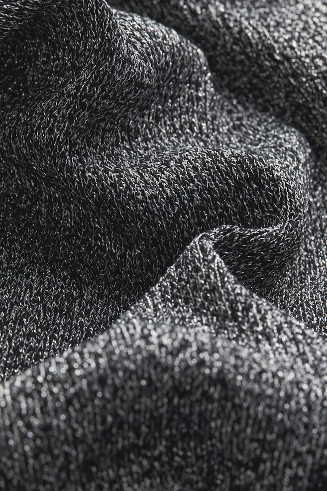 Rib-knit bodycon dress - Dark grey/Black - 3