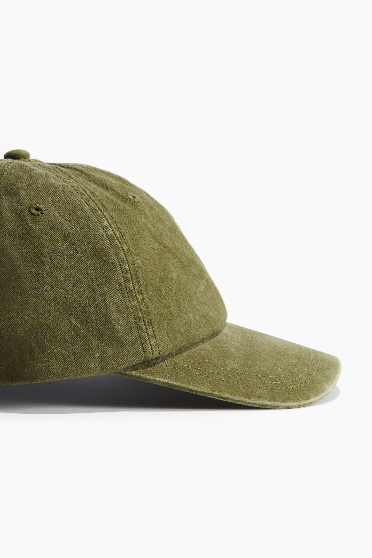 Cotton twill cap - Khaki green/Light beige/Black/Washed/Navy blue - 3