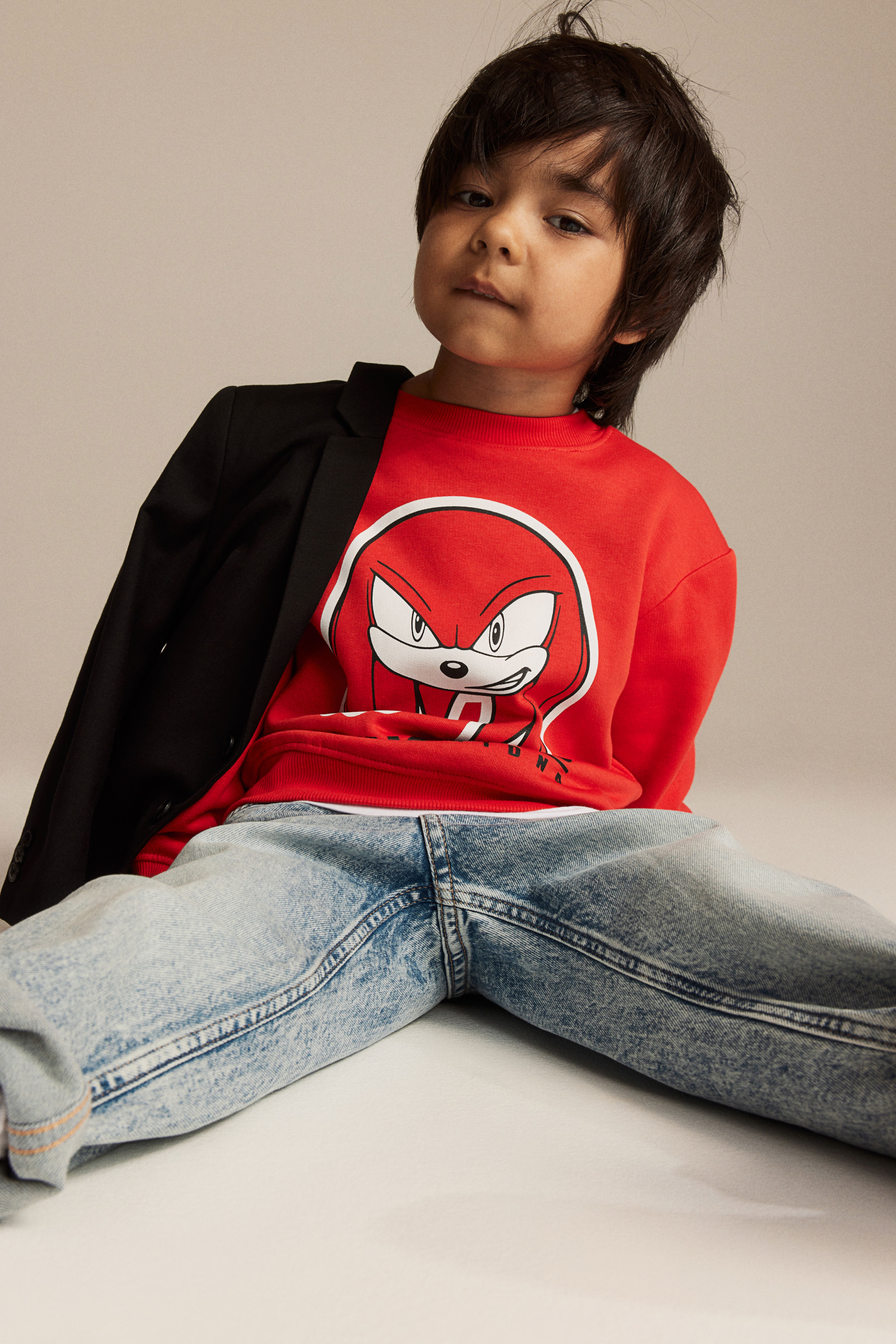 Kid Boy/Kid Girl Casual Solid Color Pullover Sweatshirt