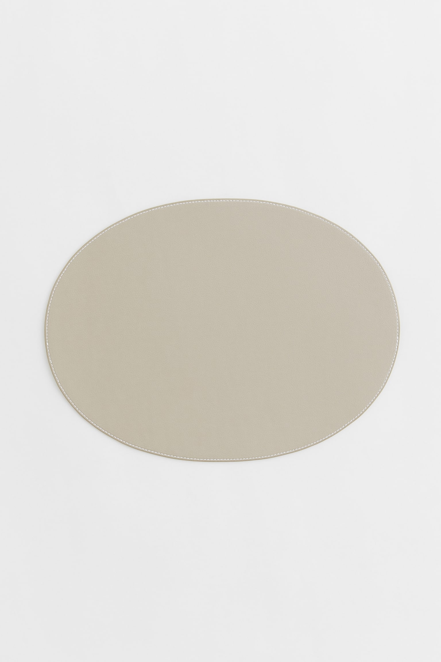 Oval table mat - Greige/Black - 1