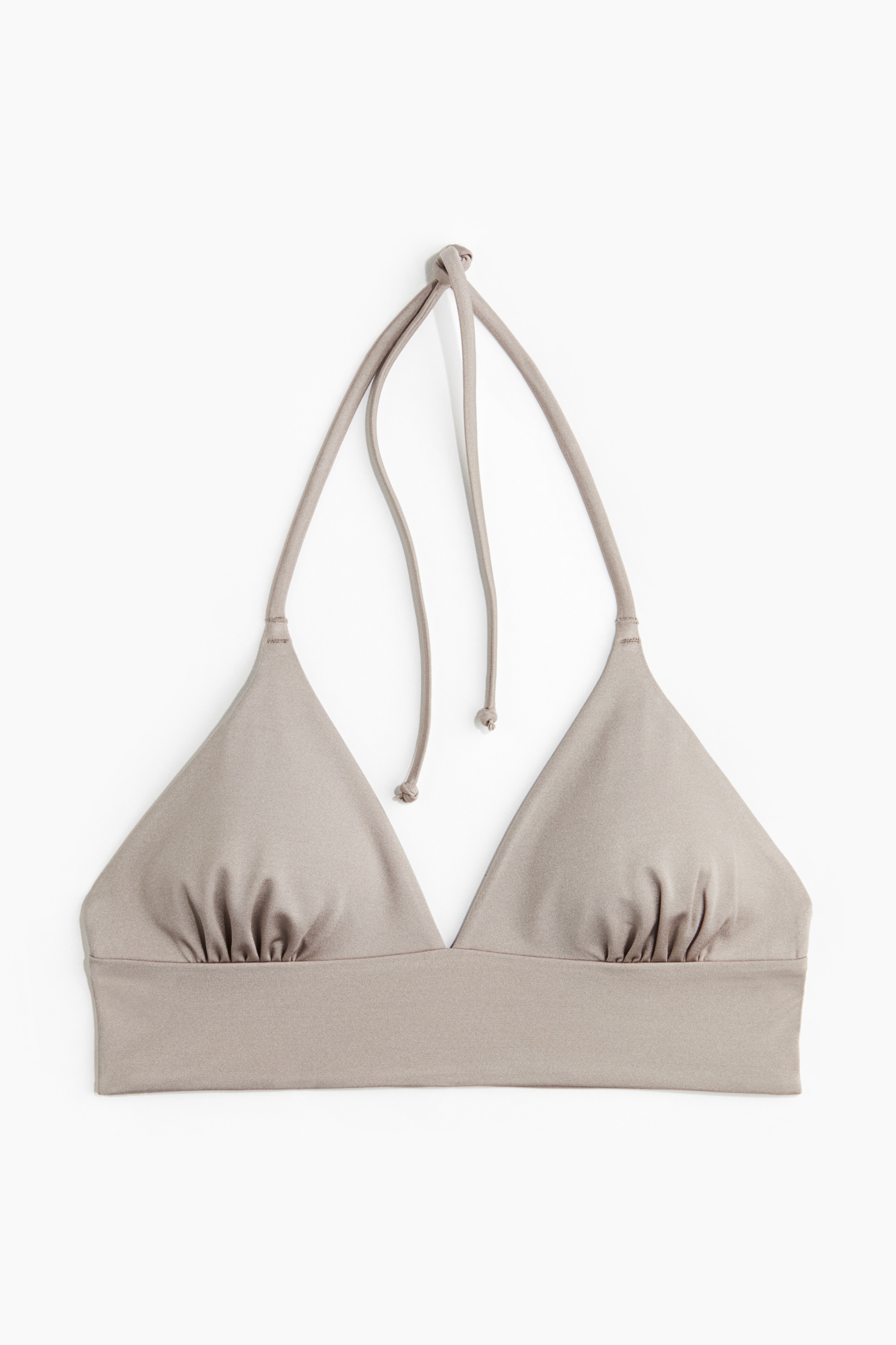 Padded Triangle Bikini Top - Taupe