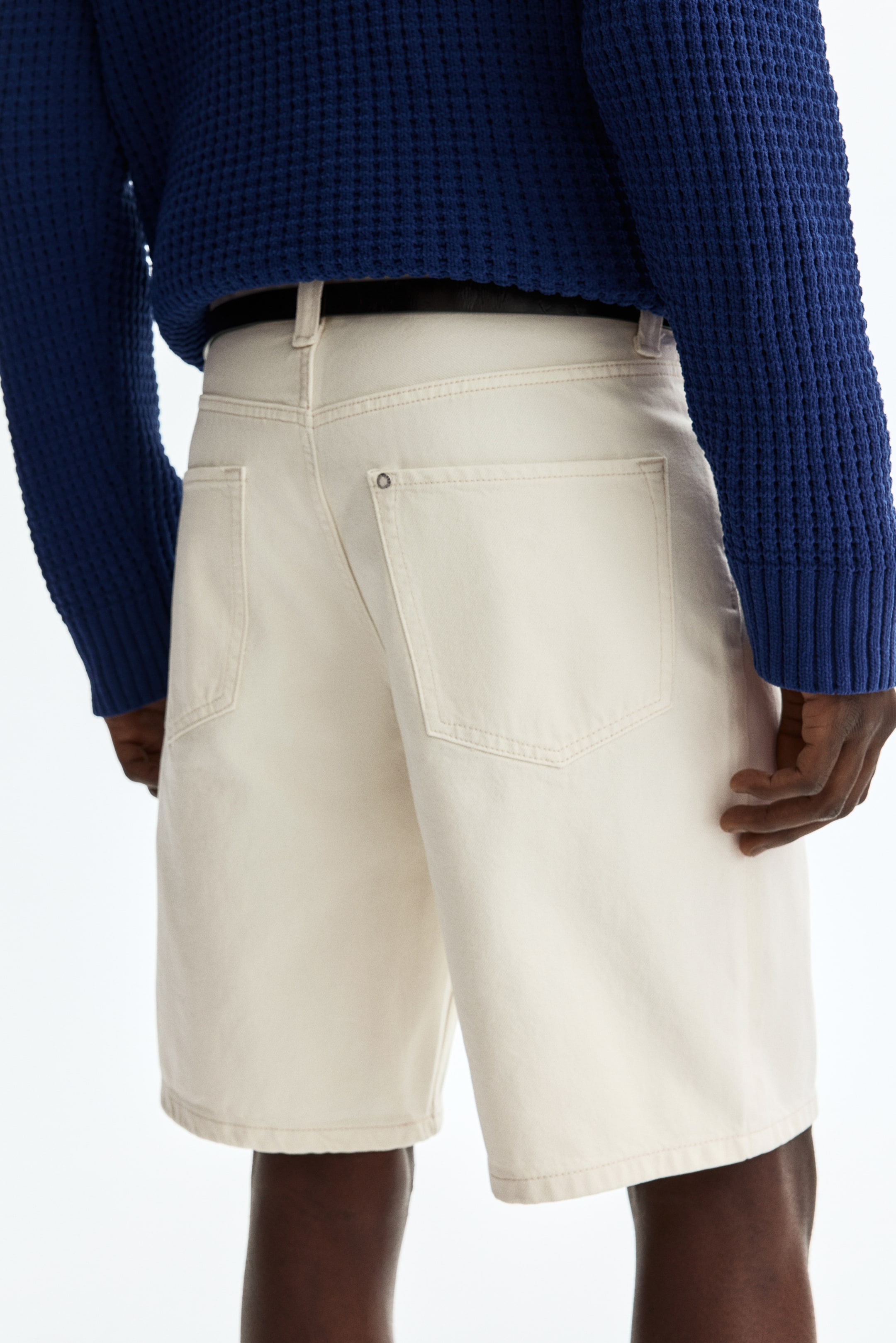 Мужские шорты H&M Relaxed-Fit Denim Shorts — фото 7