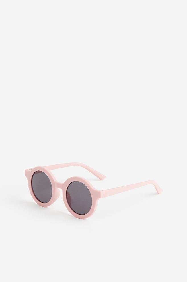Round sunglasses - Light pink/White/Black - 2