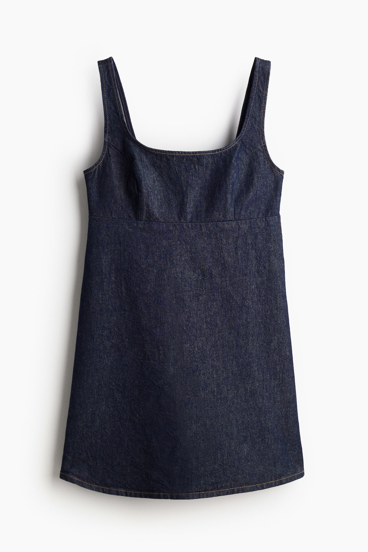 denim pinafore dress h&m Women's Dark blue Denim Dress featuring narrow shoulder MANGO - Fitted V-Neck Size:child-4 VendorItem#:CDM-CD225 Dungaree dress