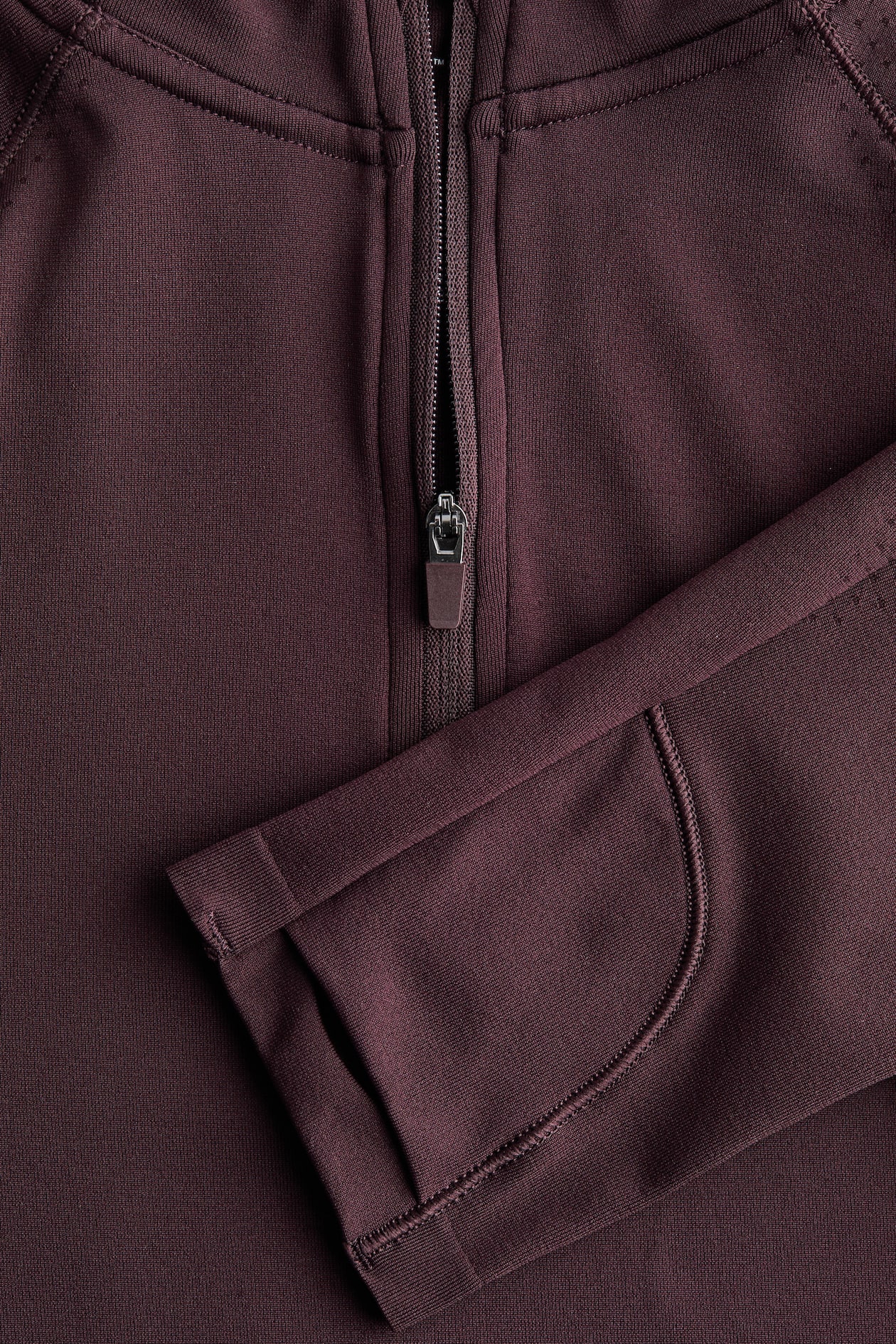 Seamless Half-Zip Sports Top with DryMove - image 2