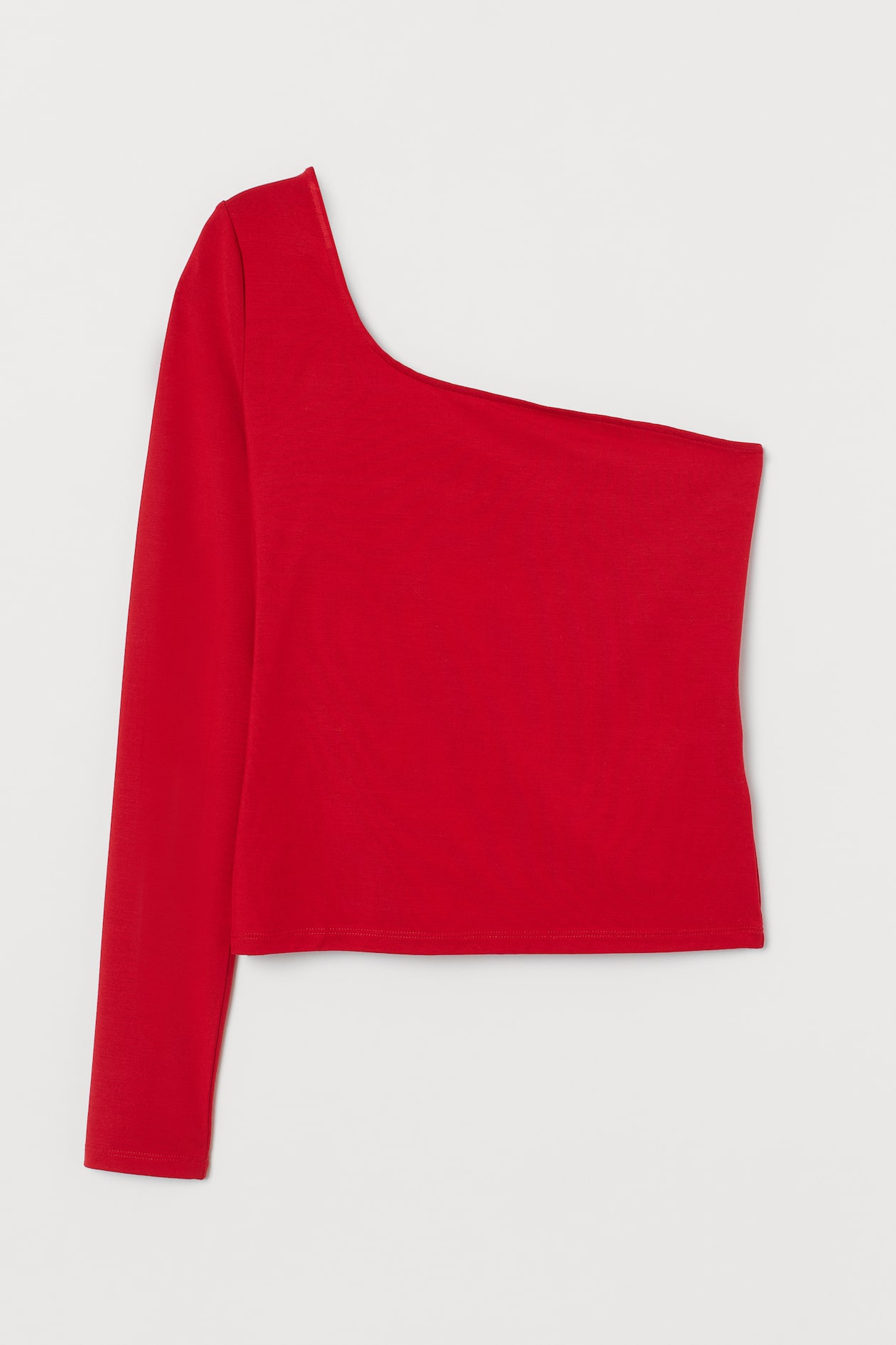 One-shoulder Top - Red - Ladies 