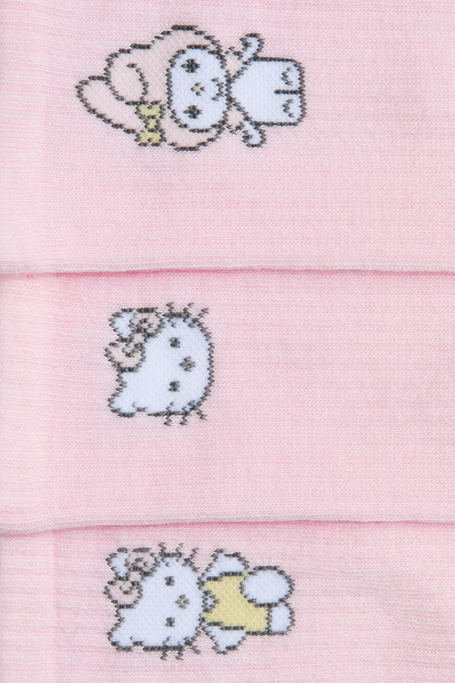 5-pack motif-detail socks - Light pink/Hello Kitty/White/Snoopy/Pink/Miffy/Mint green/SmileyWorld® - 3