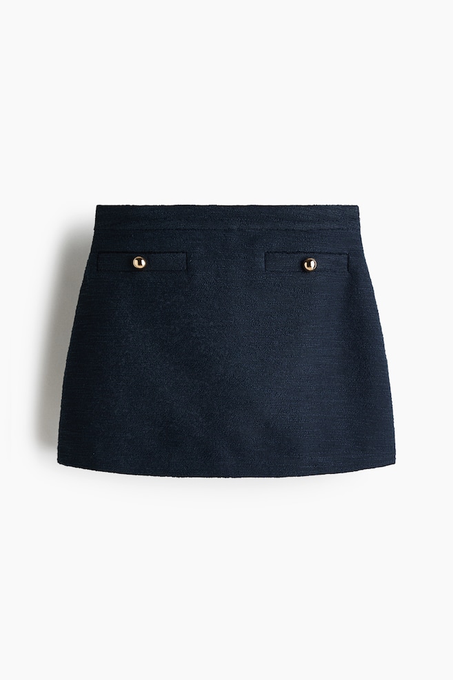 Skort - Navy blue/Light beige/Check - 1
