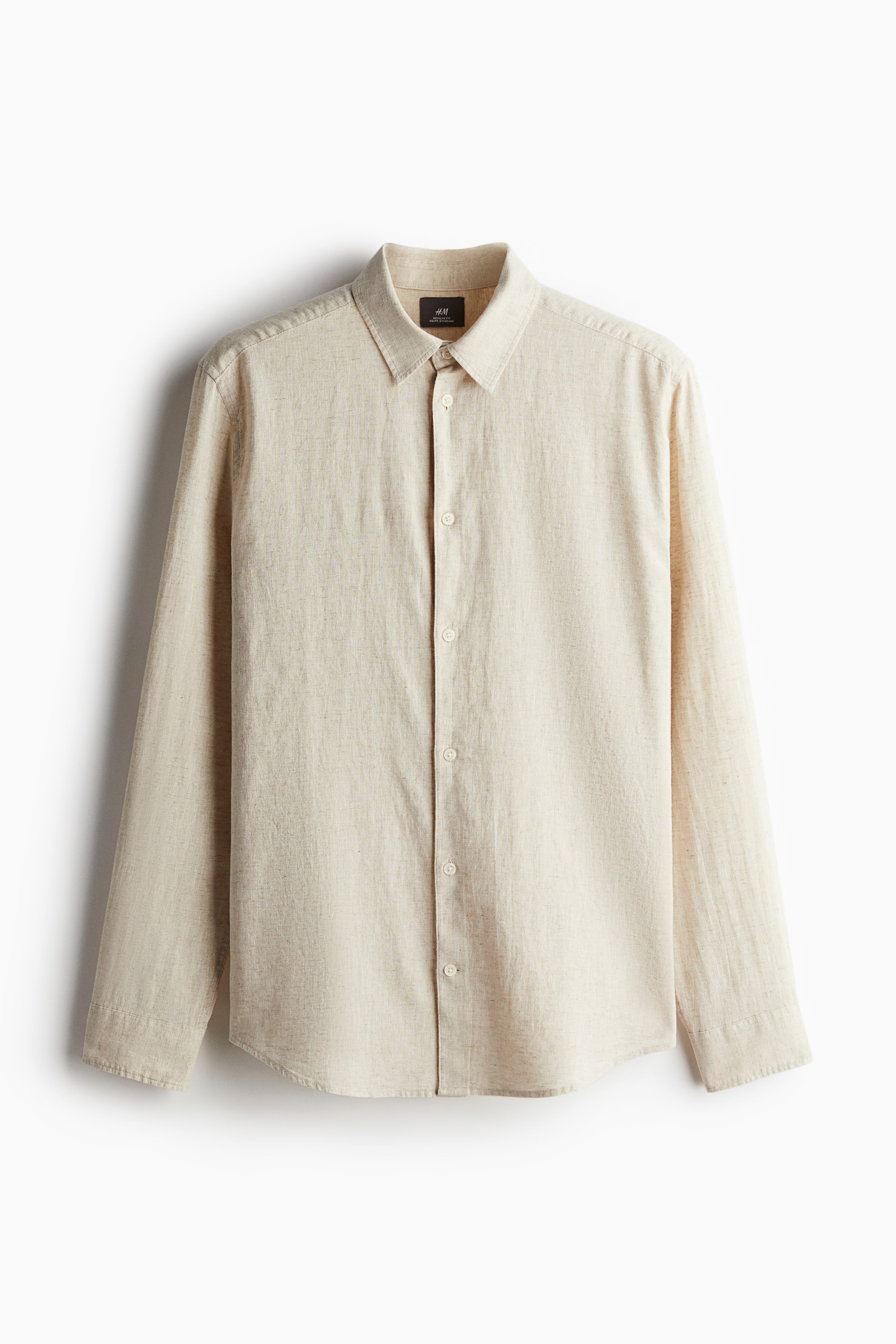 Regular Fit Linen-Blend Shirt