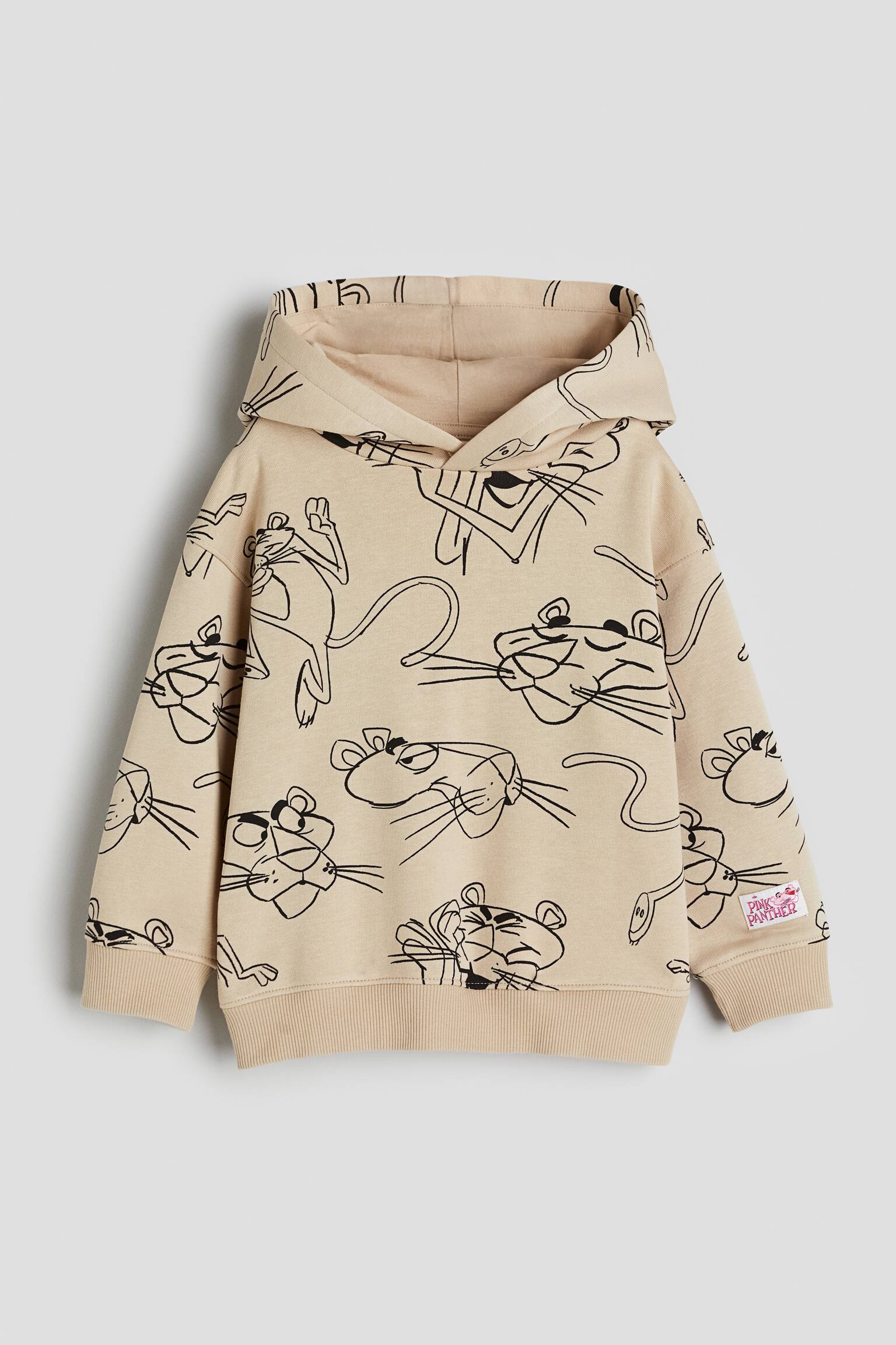 Print Hoodie - Beige/Pink Panther/White/Pokémon/Dark grey/The Avengers/Black/SmileyWorld®/Red/Super Mario/Light blue/Spider-Man/Black/Jurassic World/Bright blue/Among Us/Light grey marle/Paw Patrol/Grey/Sonic the Hedgehog - 1