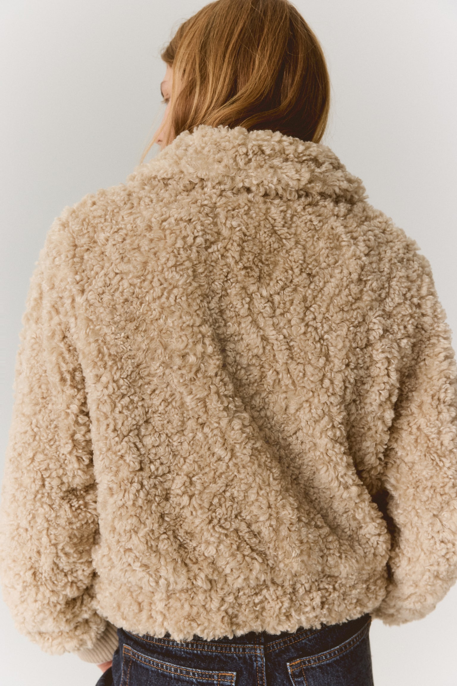 Teddy jacket - Beige - 3