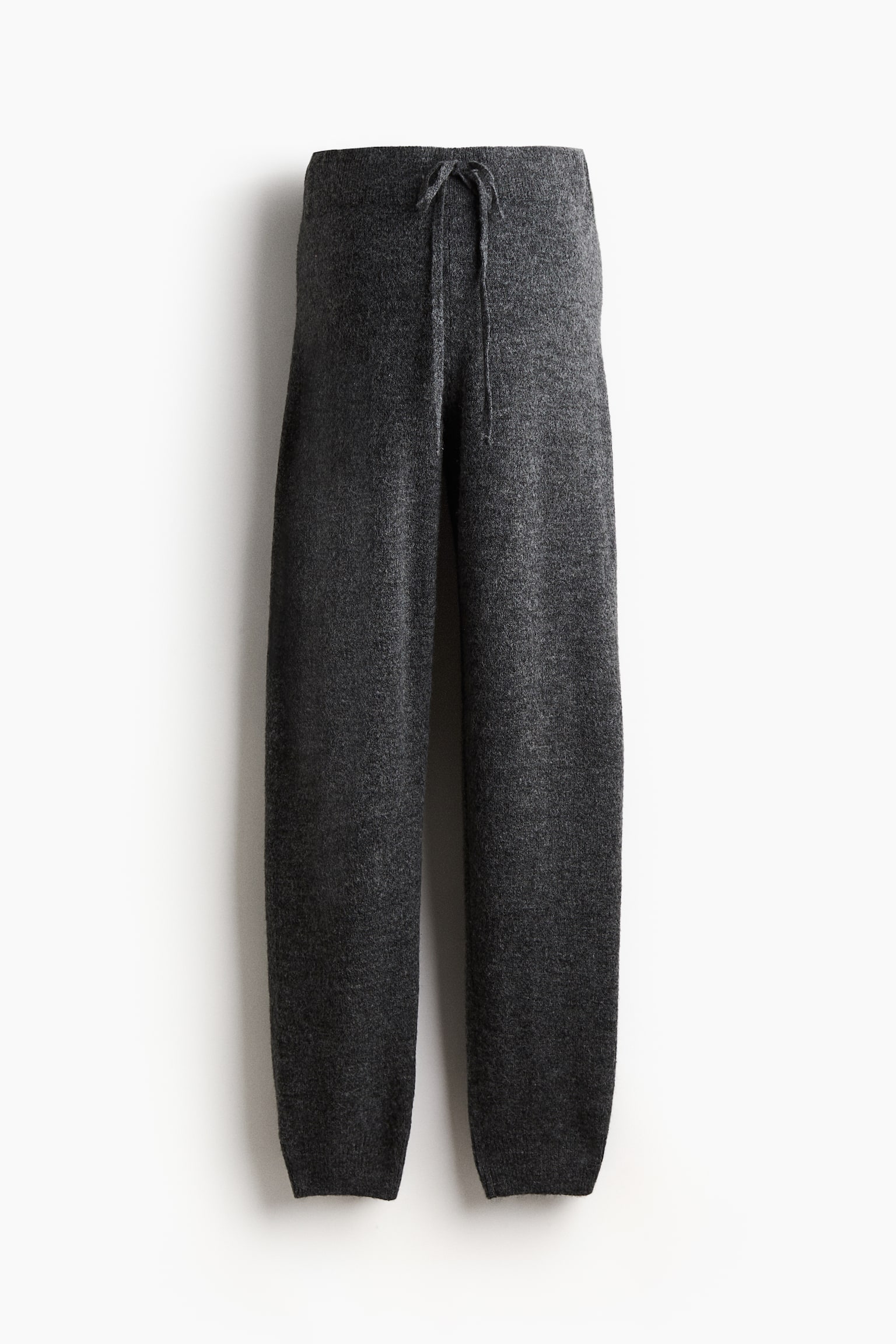 MAMA Before & After Knitted joggers - Dark grey marl/Light beige marl - 2