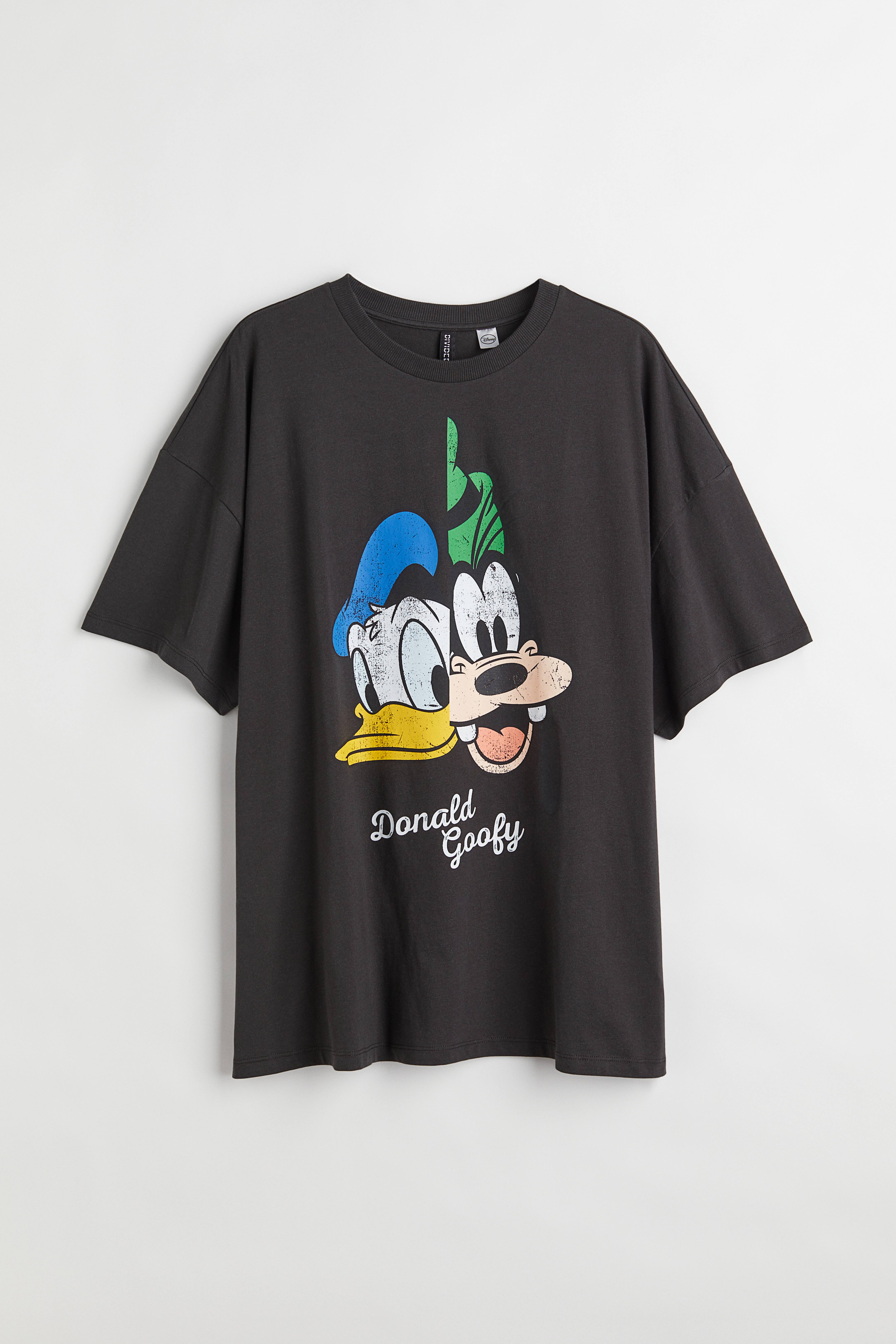 H M Oversized Printed T shirt Black Disney Ladies H M CA