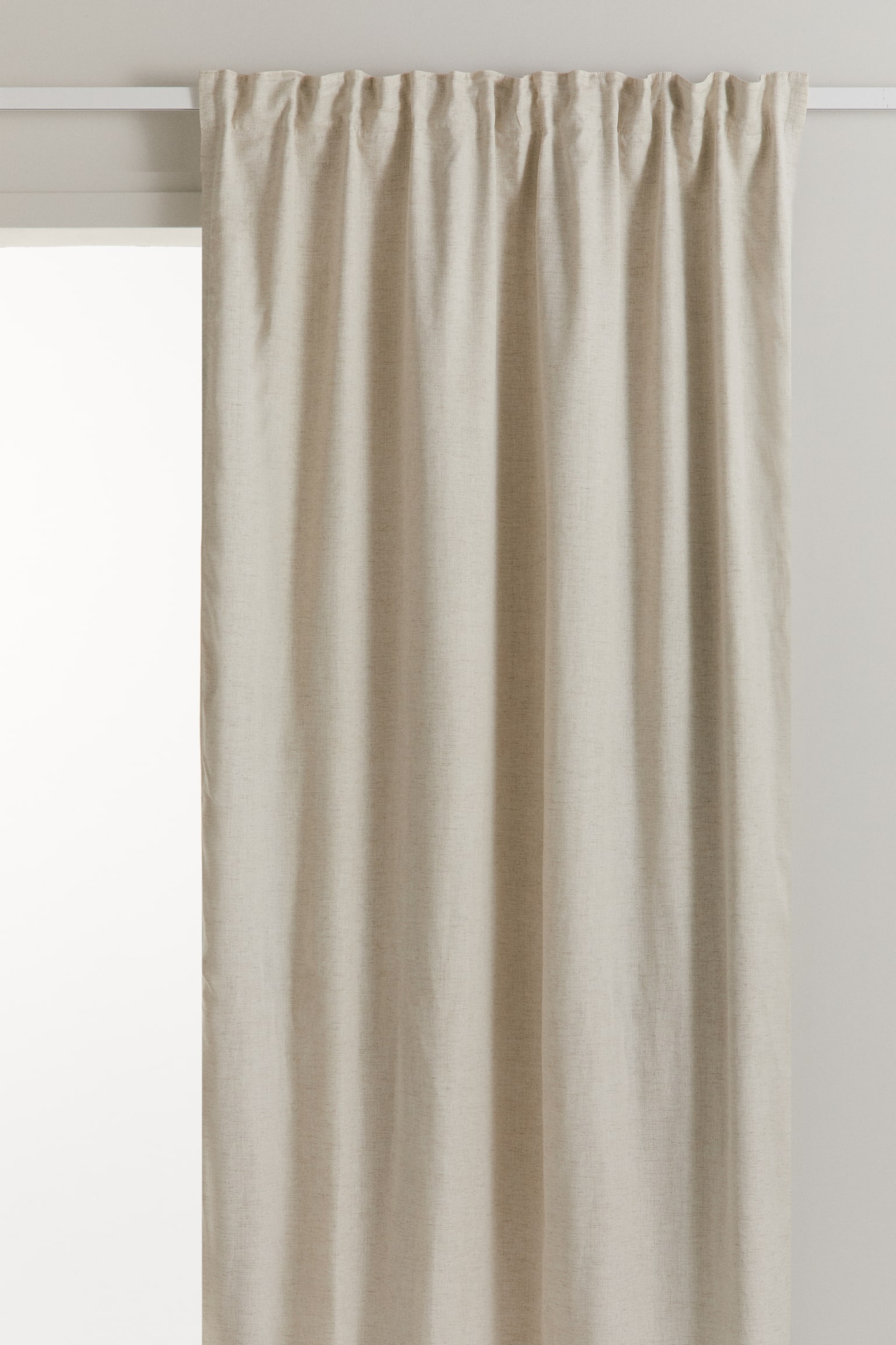 2-pack blackout lyocell-blend curtains - White/Beige - 1